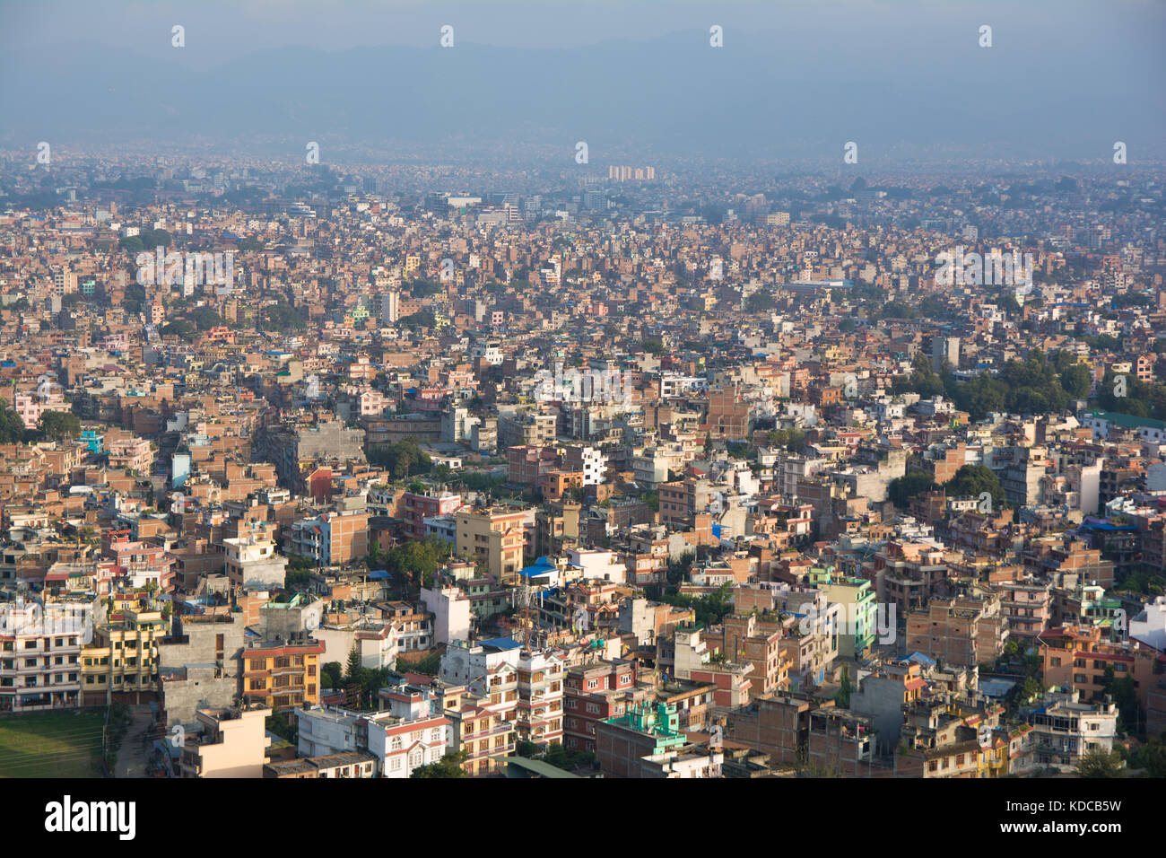 Besiedelte Stadt Kathmandu Stockfoto