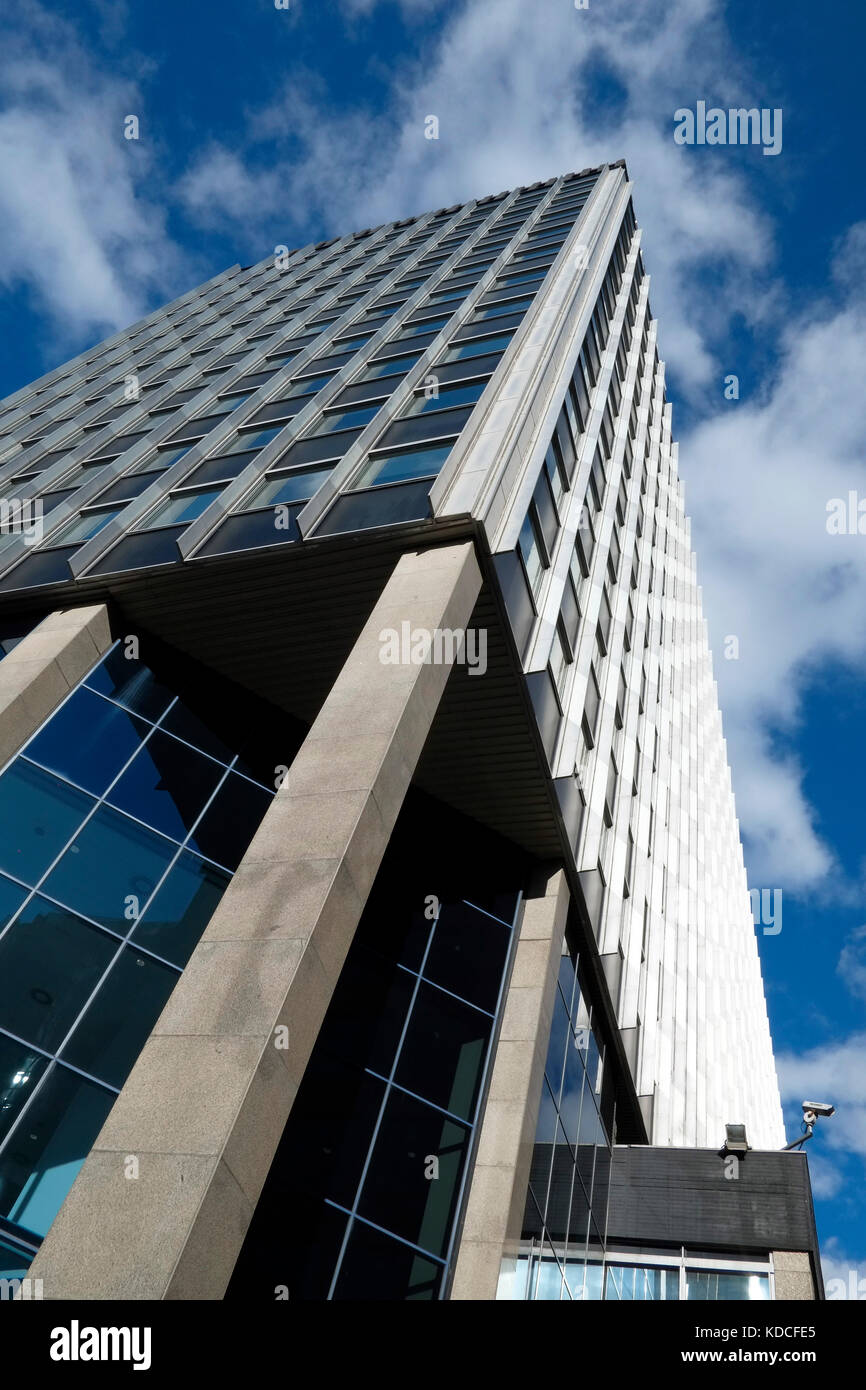 John Moores, littlewoods, plaza Gebäude, modernistischen Architektur, Liverpool, Großbritannien Stockfoto