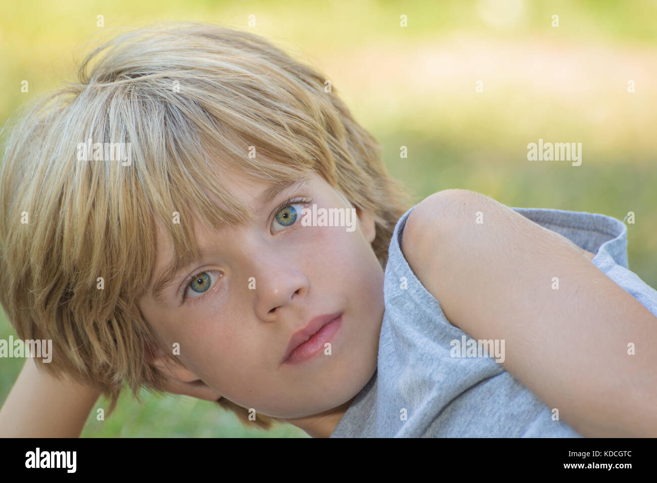 Porträt eines Jungen Stockfoto