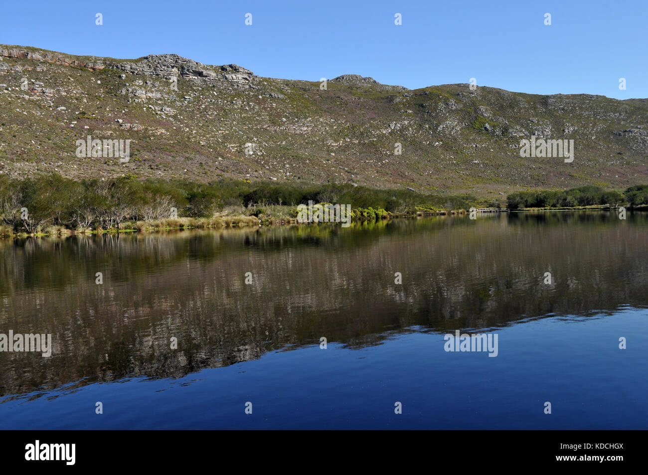 Silvermine Reservoir, silvermine Nationalpark, Kapstadt, Südafrika Stockfoto