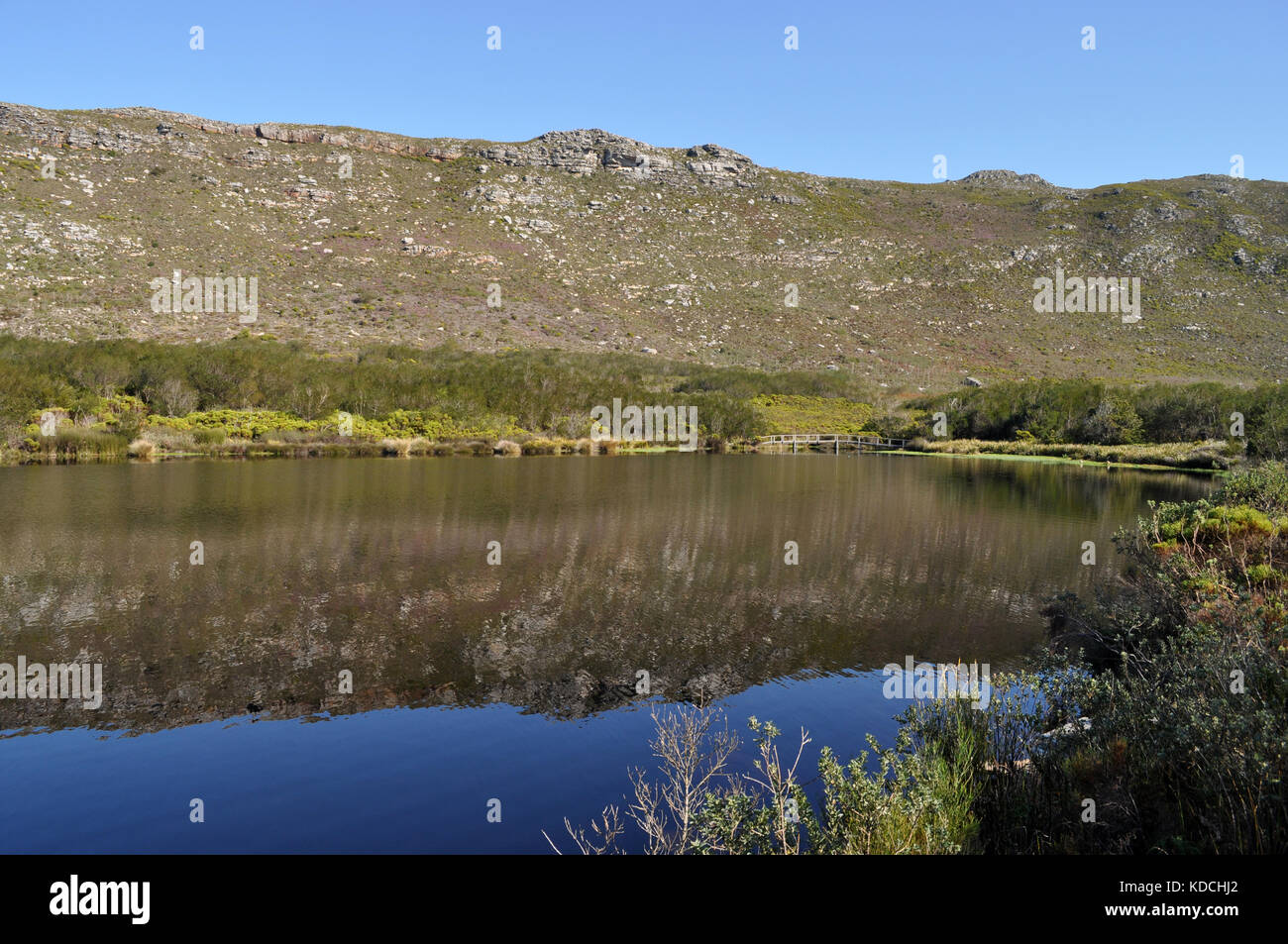 Silvermine Reservoir, silvermine Nationalpark, Kapstadt, Südafrika Stockfoto
