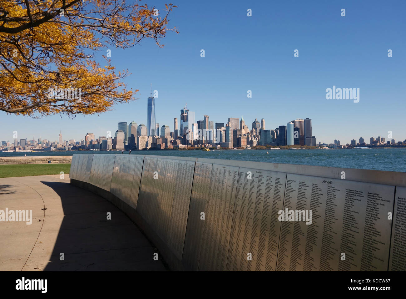 Skyline New York Manhattan Hudson River usa Stadt. Stockfoto