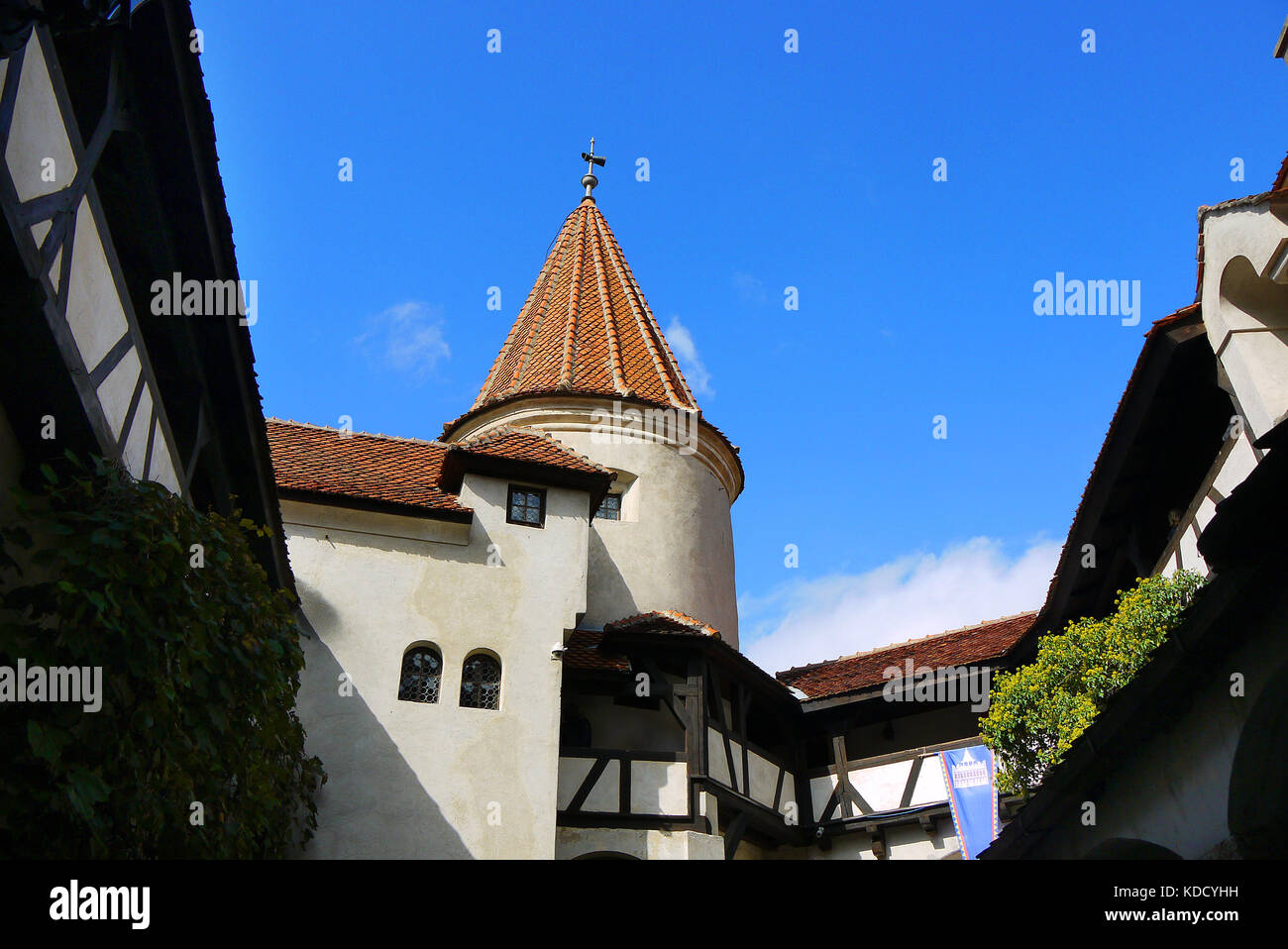 Schloss Bran, Kleie, Brasov, Rumänien. Stockfoto