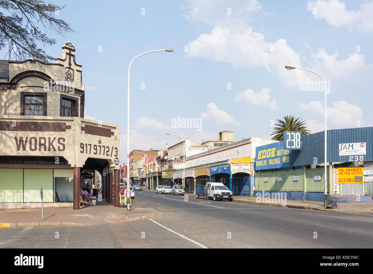 Herr Kommissar Straße, Boksburg, East Rand, größere Johannesberg, Provinz Gauteng, Südafrika Stockfoto