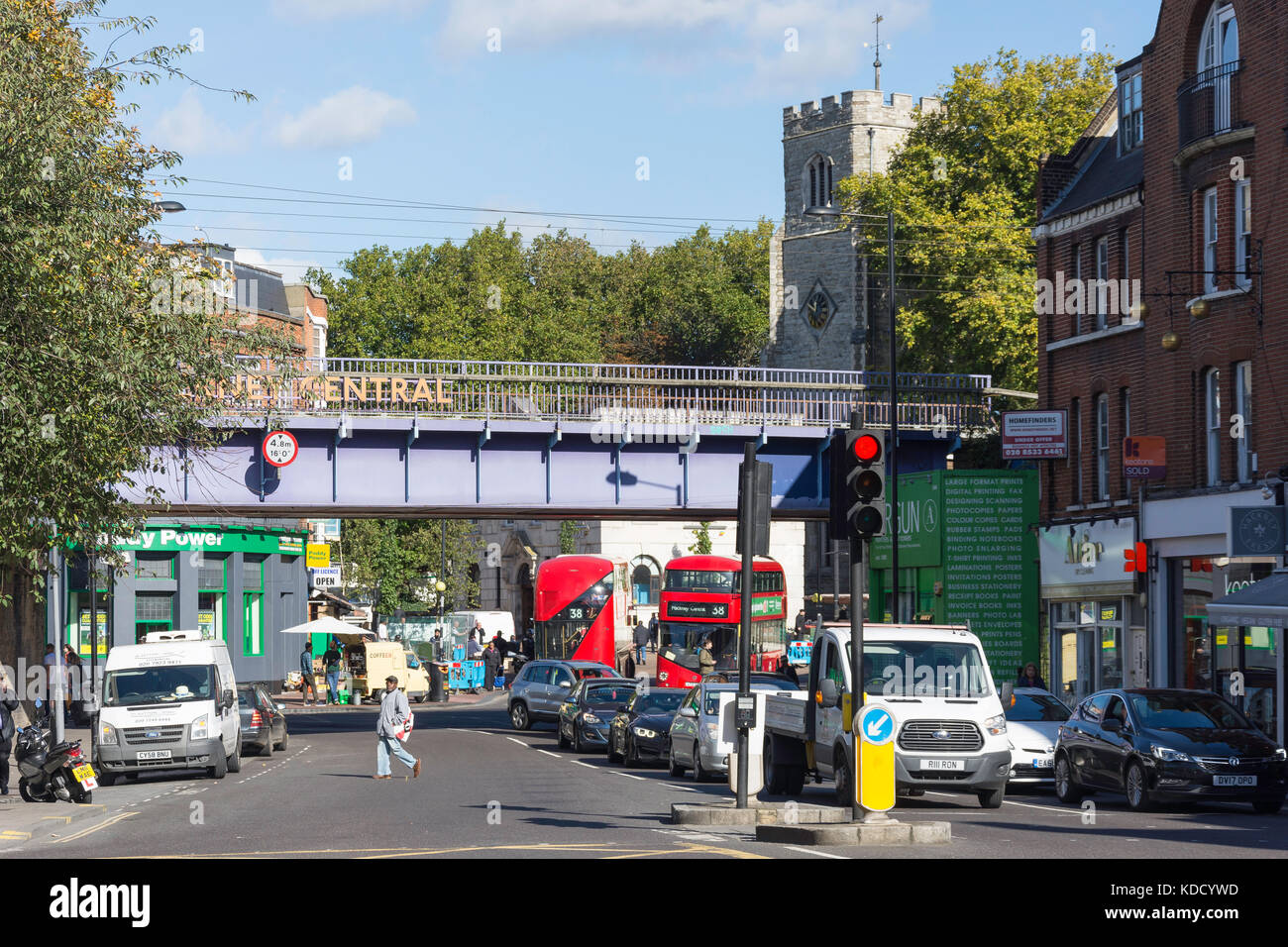 Mare Street, Hackney Central, London Stadtteil Hackney, Greater London, England, Vereinigtes Königreich Stockfoto