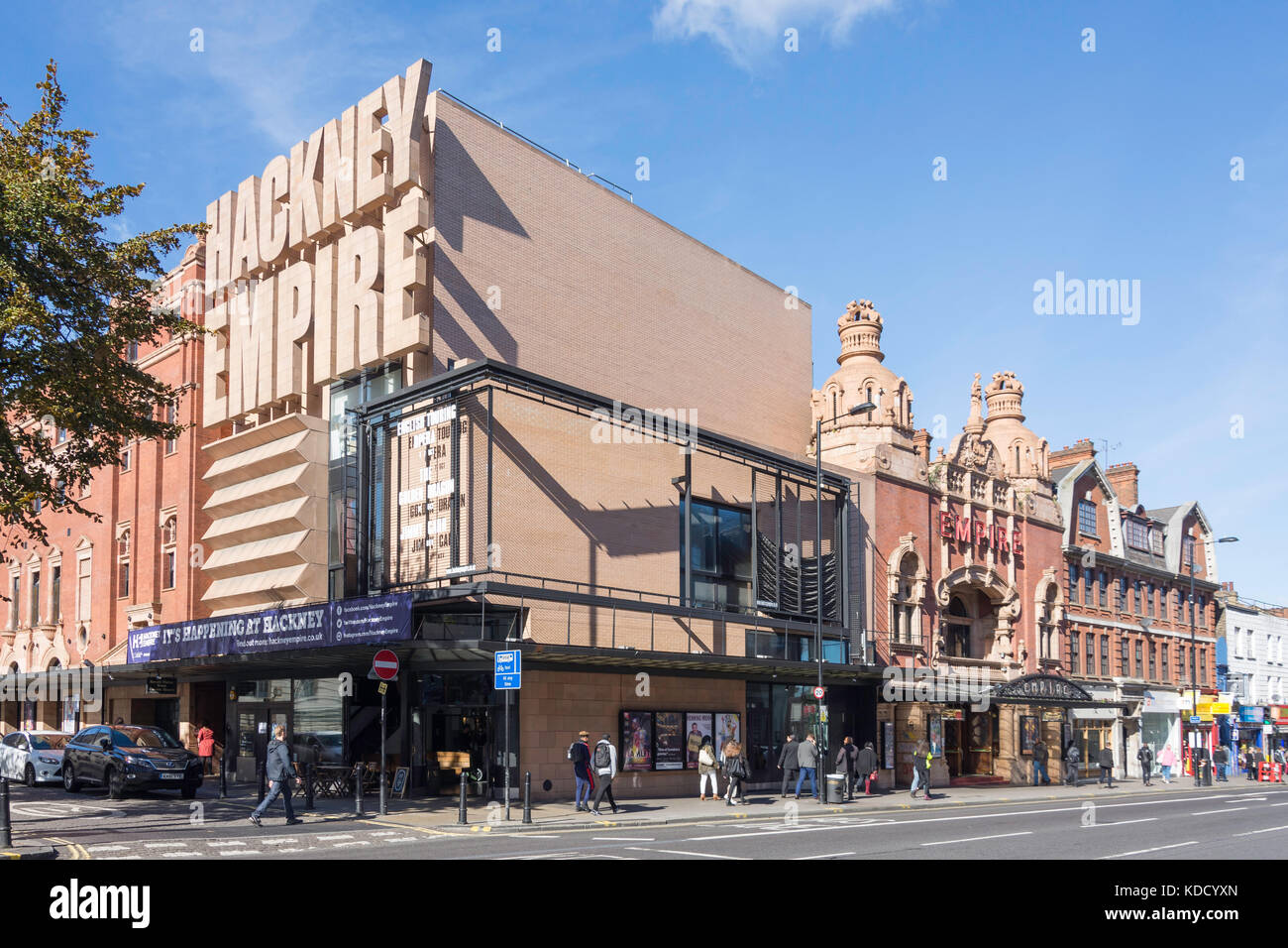 Hackney Empire Theatre, Mare Street, Hackney Central, London Stadtteil Hackney, Greater London, England, Vereinigtes Königreich Stockfoto