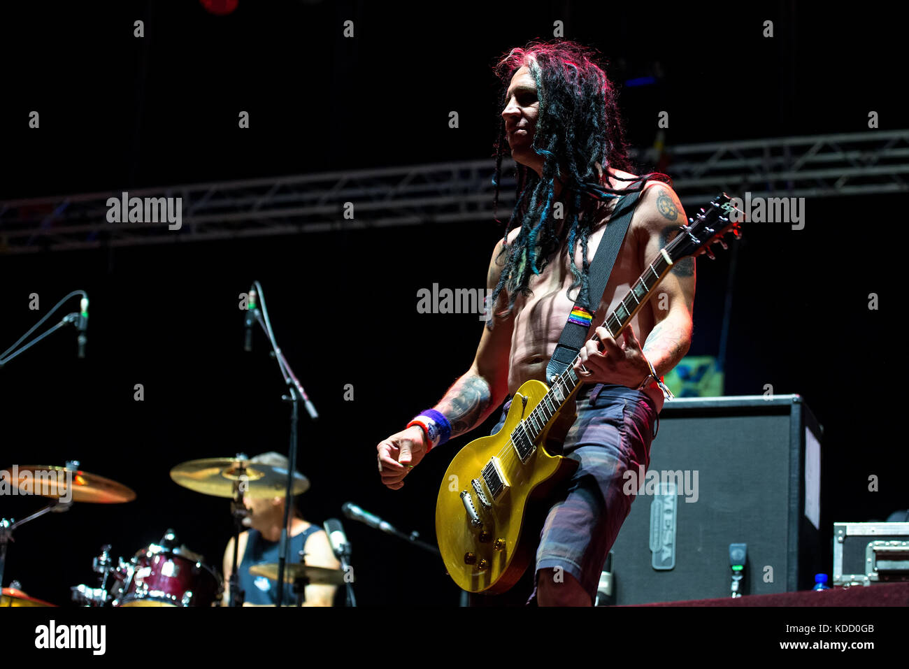 MADRID - 24.Juni: Nofx (Punk Rock Band) im Konzert an Download (Heavy Metal Musik Festival) am 24. Juni 2017 in Madrid, Spanien. Stockfoto