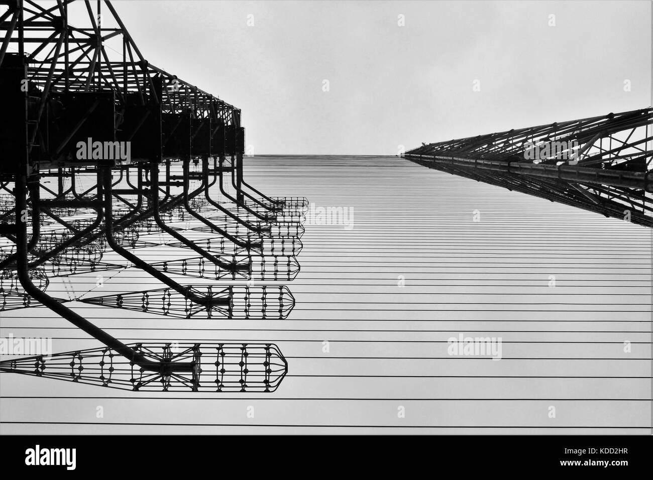 Sowjetische Radio Station Tschernobyl Ukraine Stockfoto