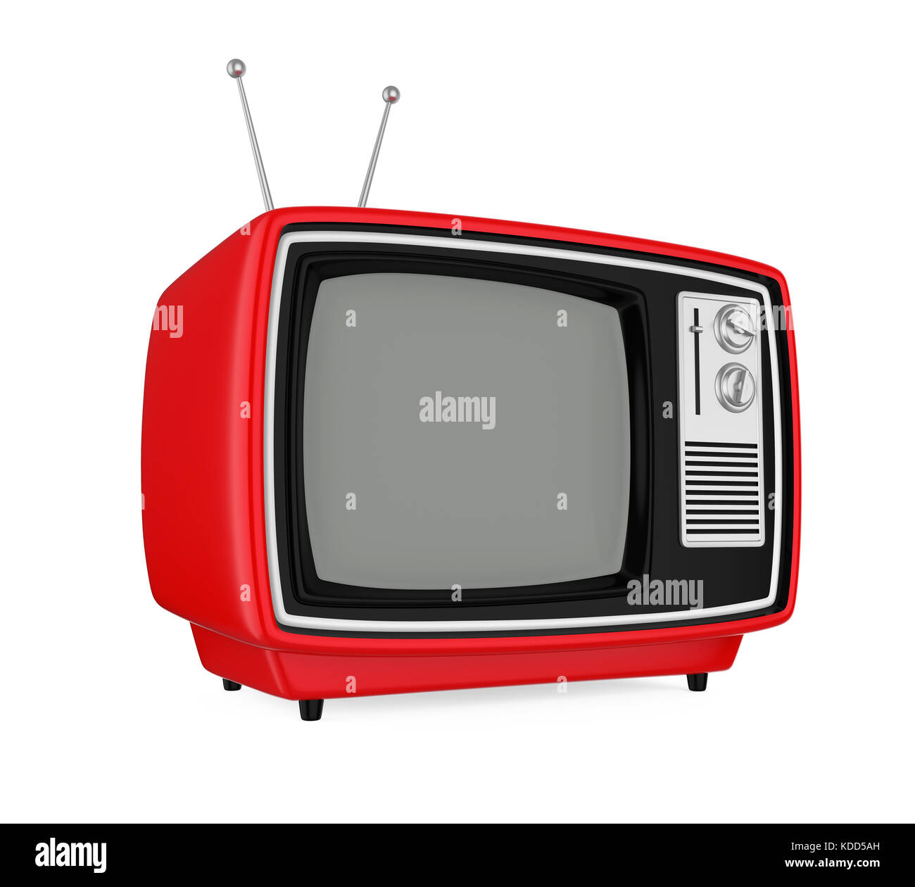 Retro Fernsehen isoliert Stockfoto