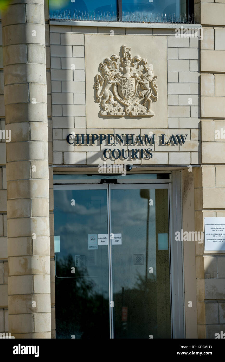 Die Außenwelt des Amtsgerichts Chippenham Stockfoto