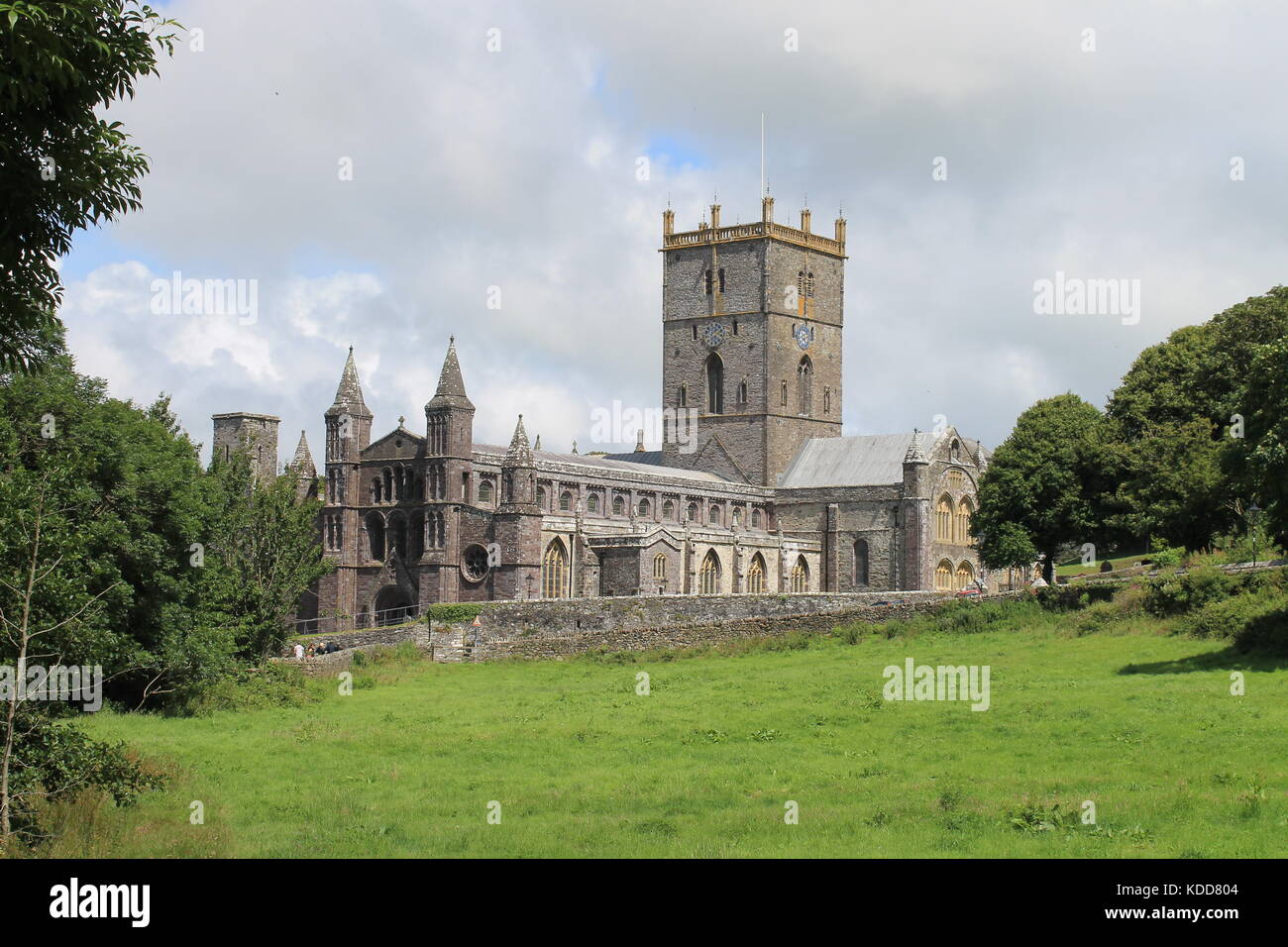 St David's Cathedral, St. David's, Pembrokeshire, Wales, Großbritannien Stockfoto
