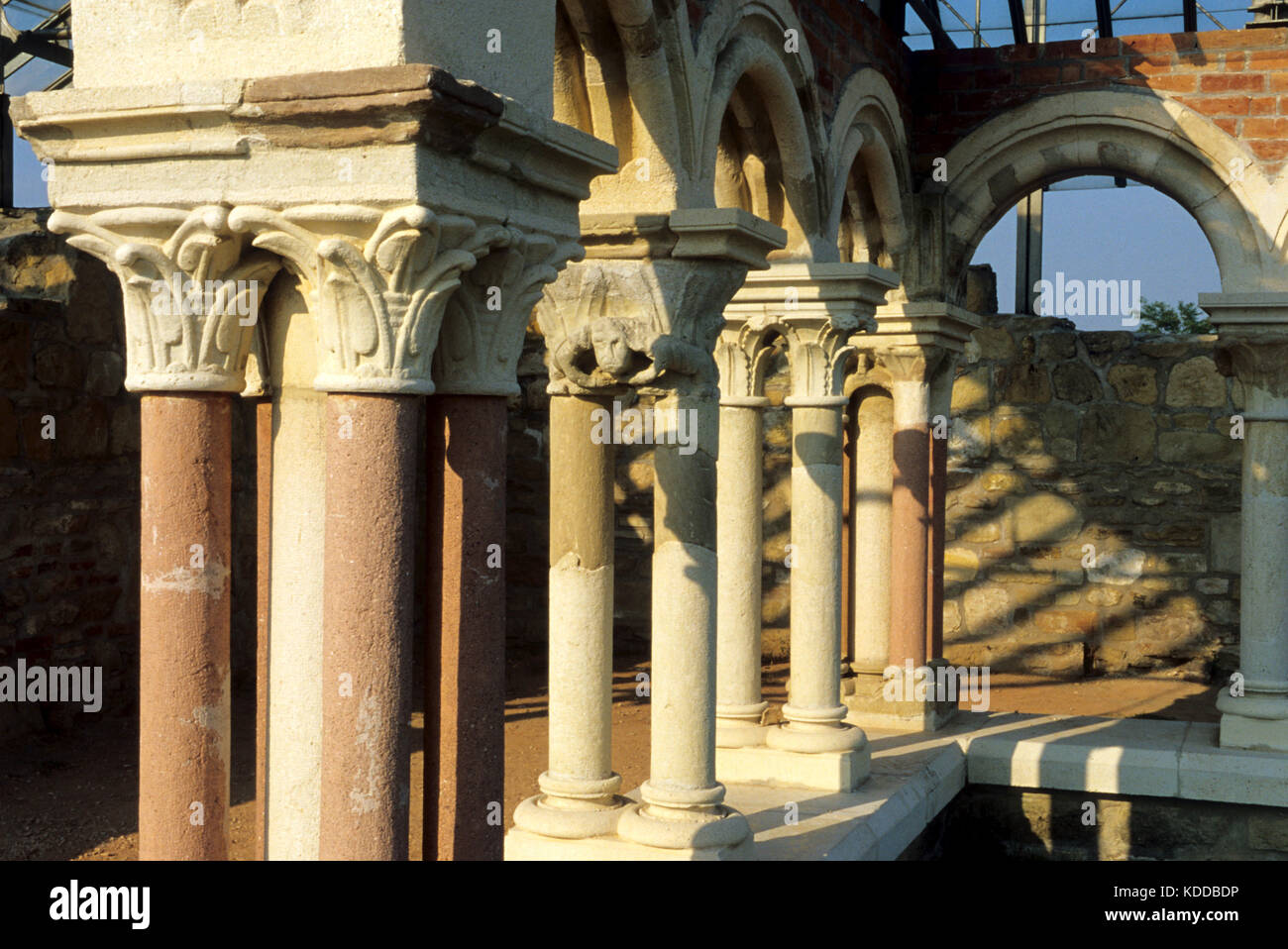 Ungarn, Balaton, Ruinen der Abtei Szent Egyed (Bences apatsag romjai), Stockfoto