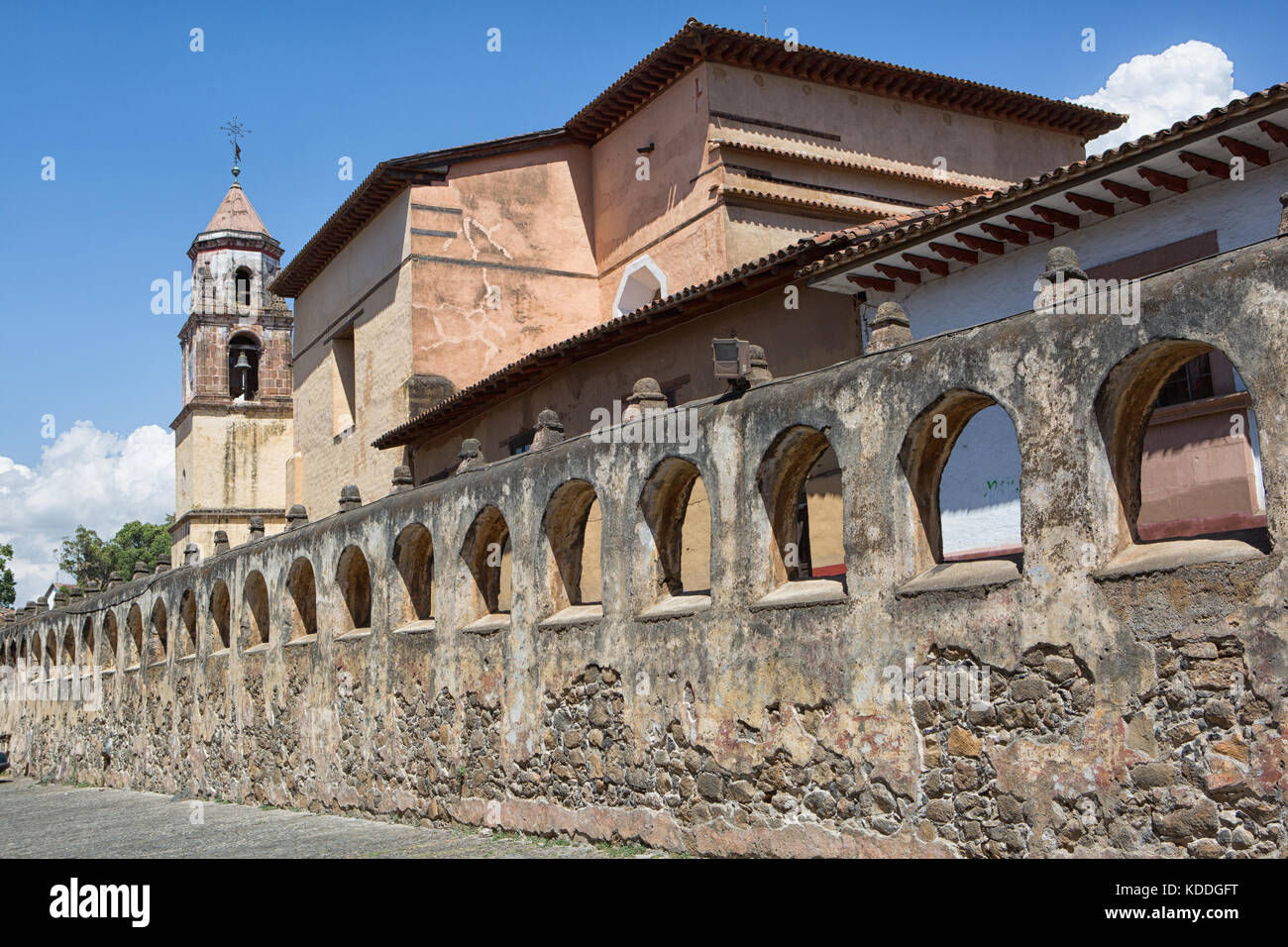 März 25, 2014 Patzcuaro, Mexiko: Der Bau der Templo del Sagrario dauerte genau zwei Jahrhunderte Stockfoto