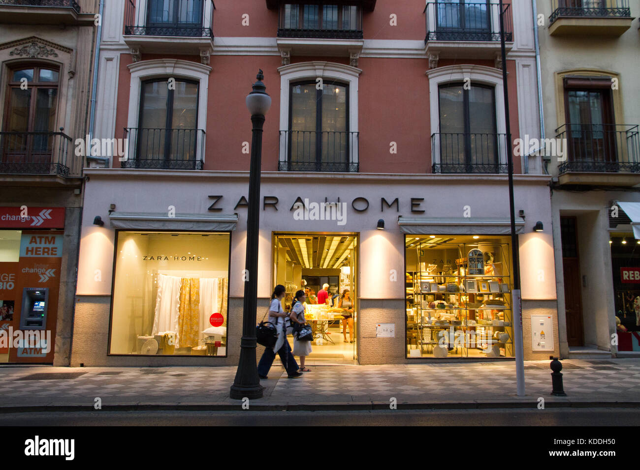 Zara Home Shop in Granada Andalusien Spanien. Stockfoto