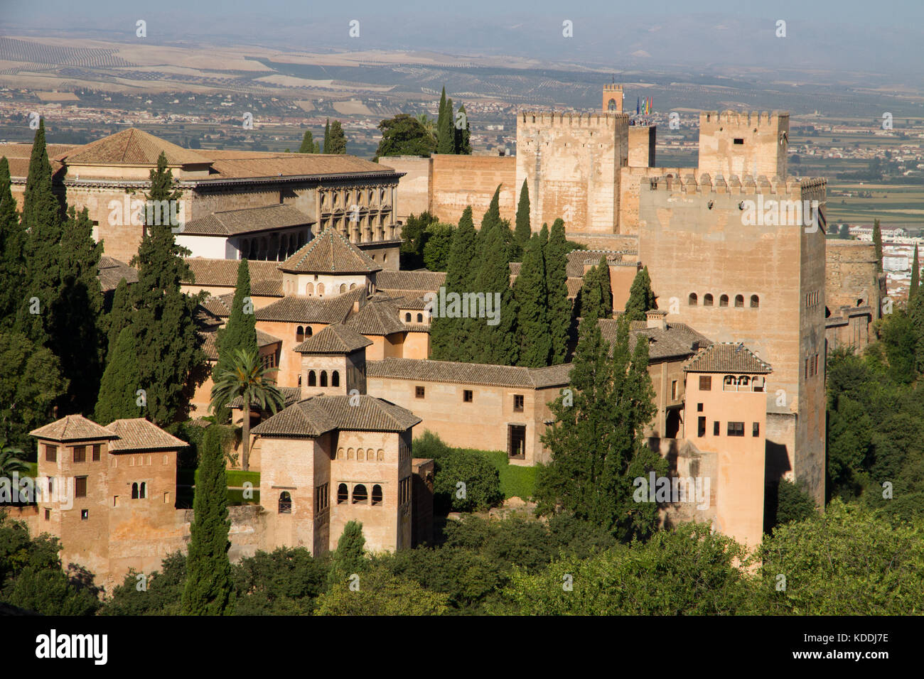 Blick auf die Alhambra Granada Andalusien Spanien Stockfoto