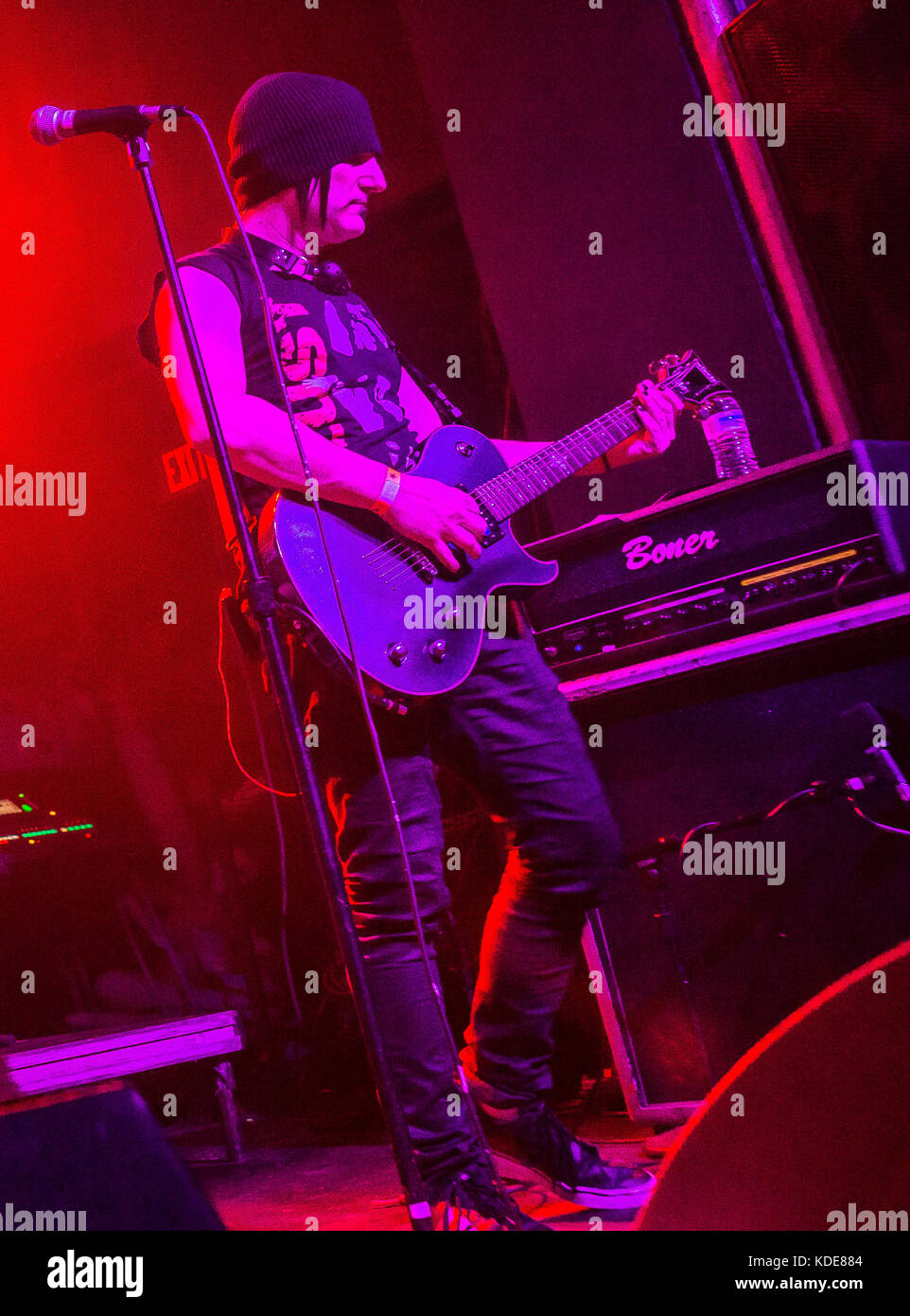 Detroit, MI, USA. September 2017. JOE HAZE von Lords of Acid tritt in der St. Andrew's Hall in Detroit, MI auf. Quelle: Alexis Simpson/ZUMA Wire/Alamy Live News Stockfoto