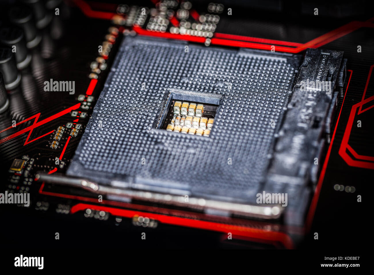 Computer Grundplatte für die Zentraleinheit Stockfoto