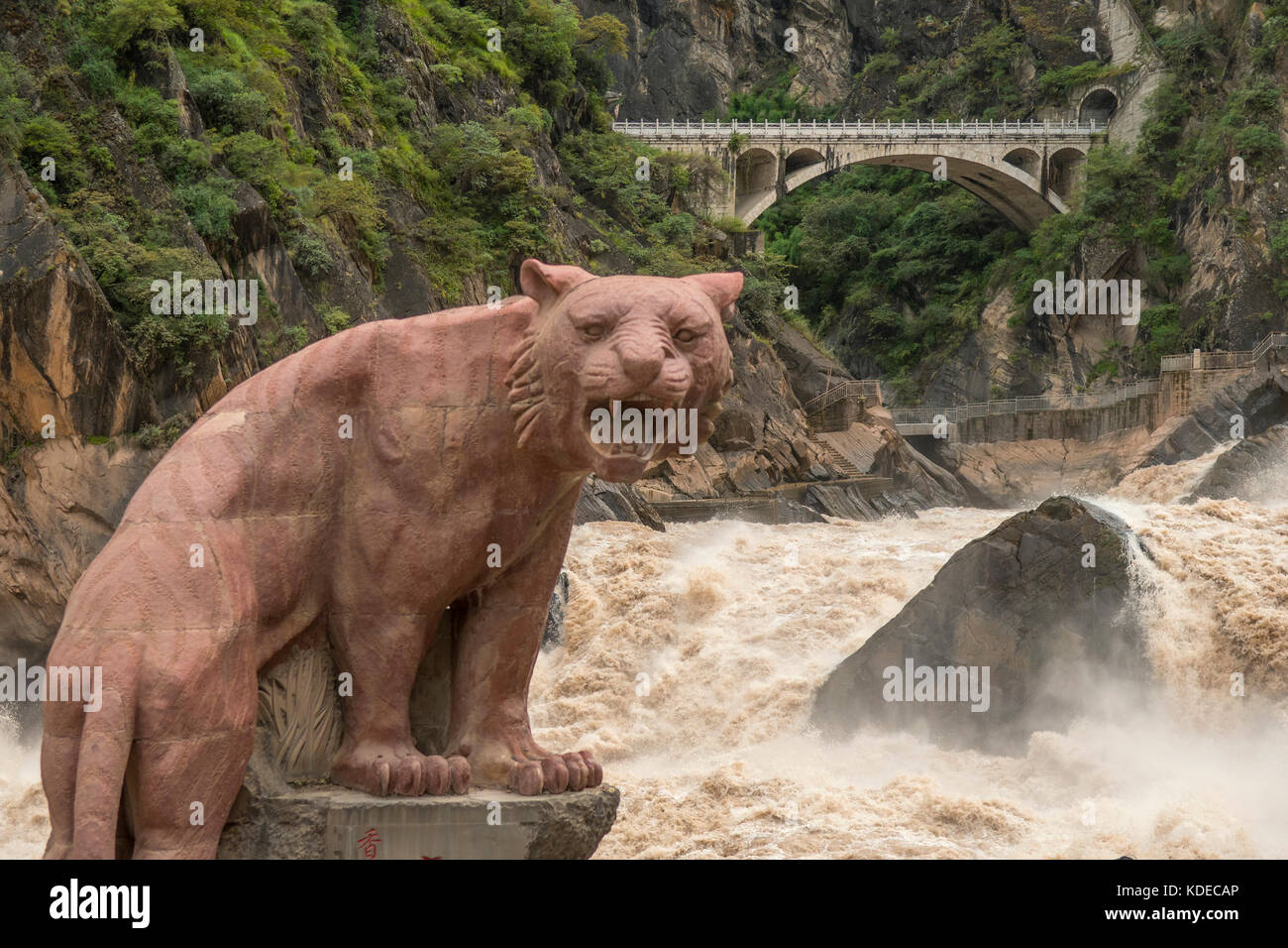 Tiger Sprung Schlucht, Yunnan, china Stockfoto
