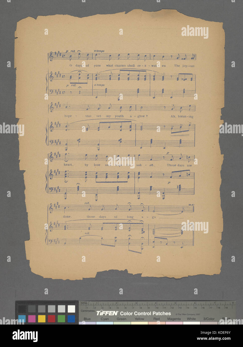 O-Tage von yore (NYPL Hades 610292 1812236) Stockfoto