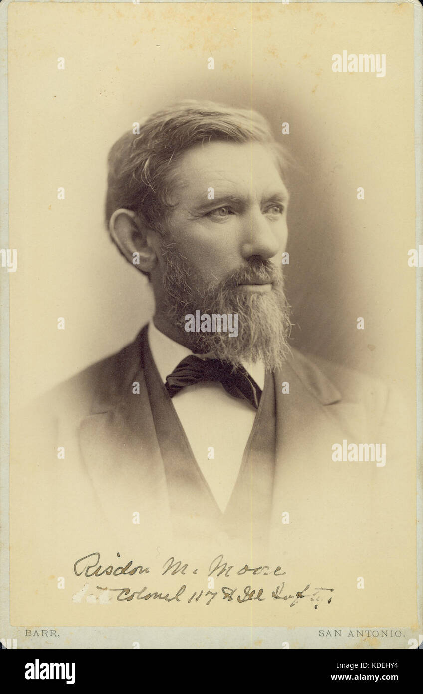 Risdon M. Moore, Oberst, 117 Illinois Infanterie (Union) Stockfoto
