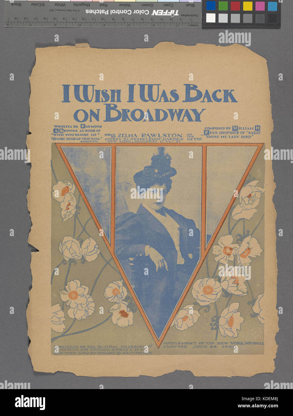 Ich wünschte, ich war zurück auf dem Broadway (NYPL Hades 608698 1256259) Stockfoto