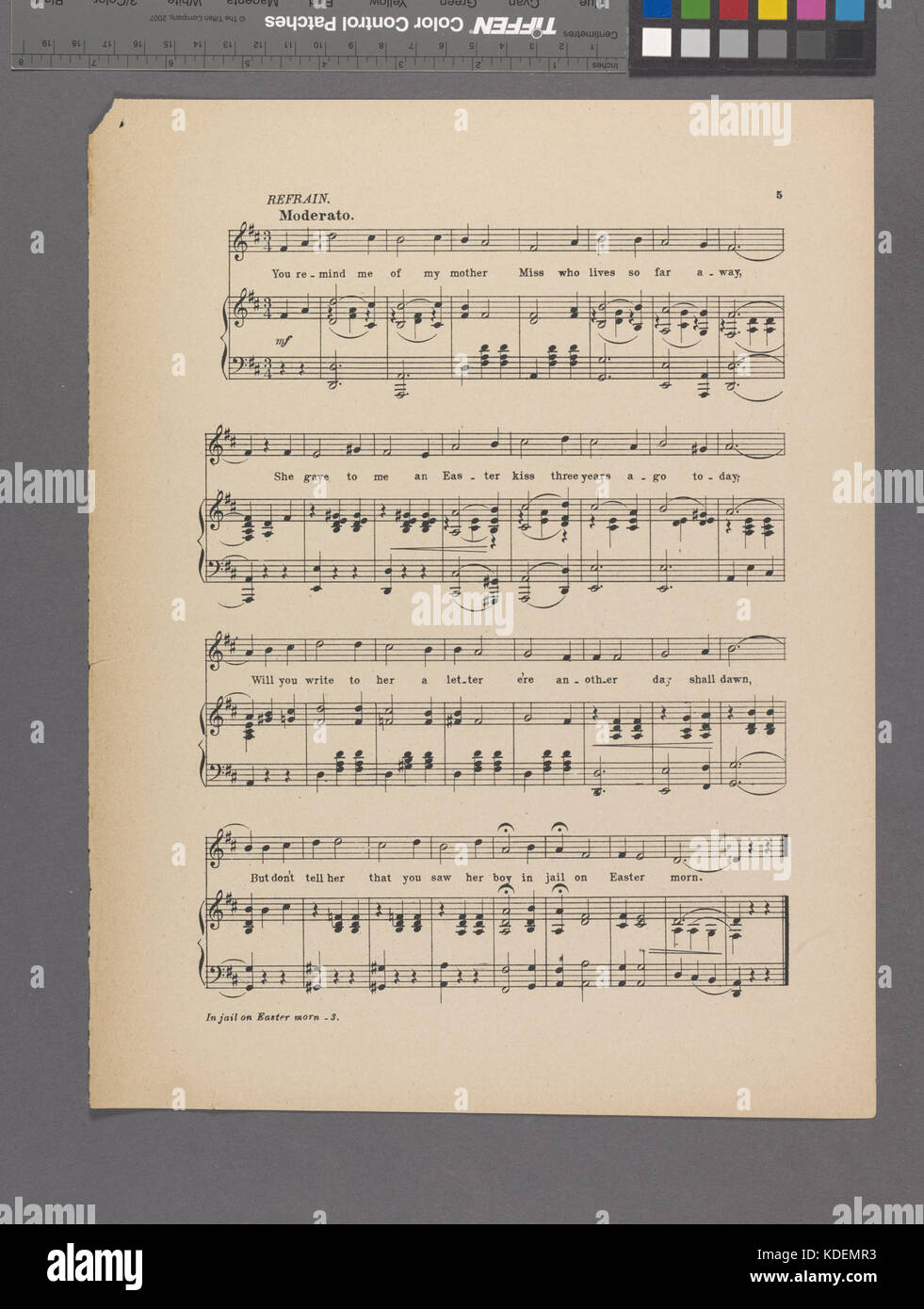 Im Gefängnis auf Ostern morn (NYPL Hades 608674 1991736) Stockfoto