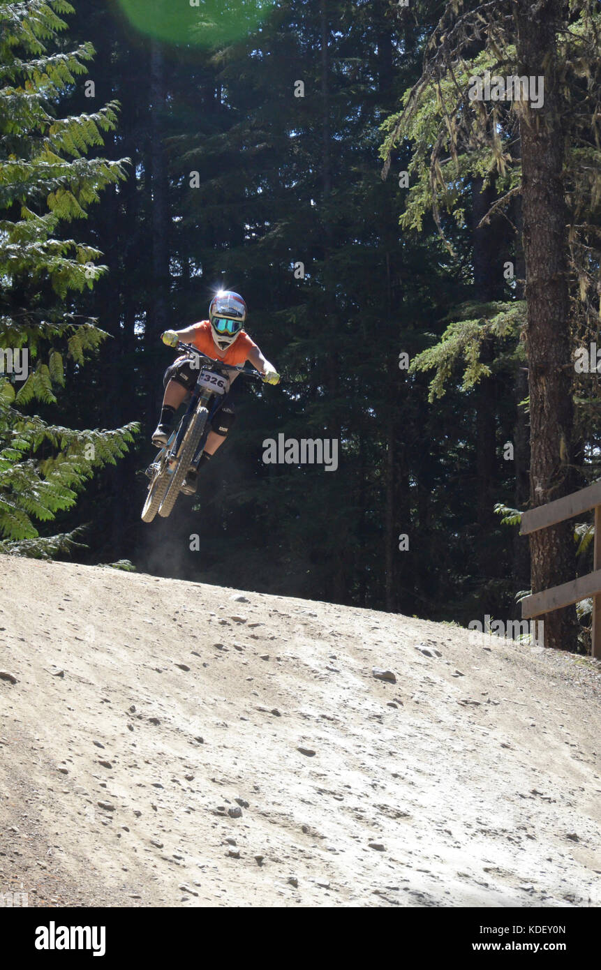 Fox Luft Downhill - crankworx in Whistler 2017 Stockfoto