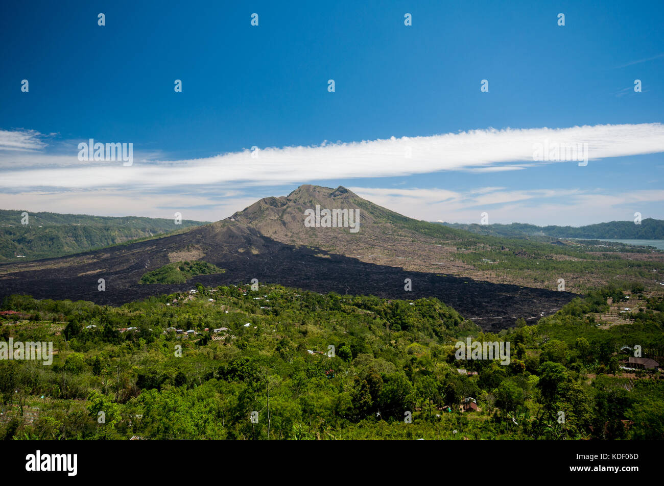 Mount Batur, Bali, Indonesien Stockfoto