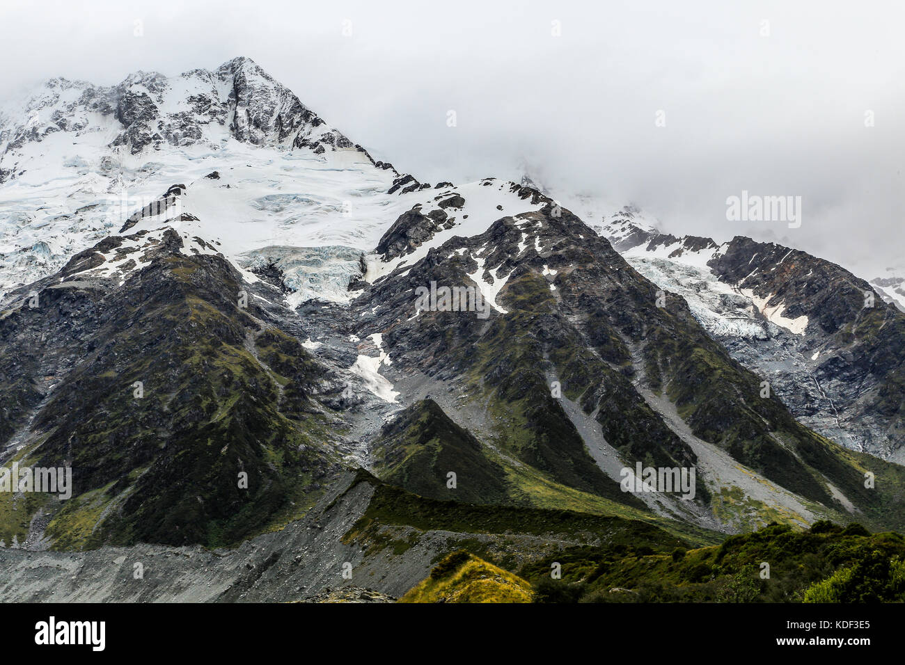Eine malerische Aussicht auf die Berge in Neuseeland Stockfoto