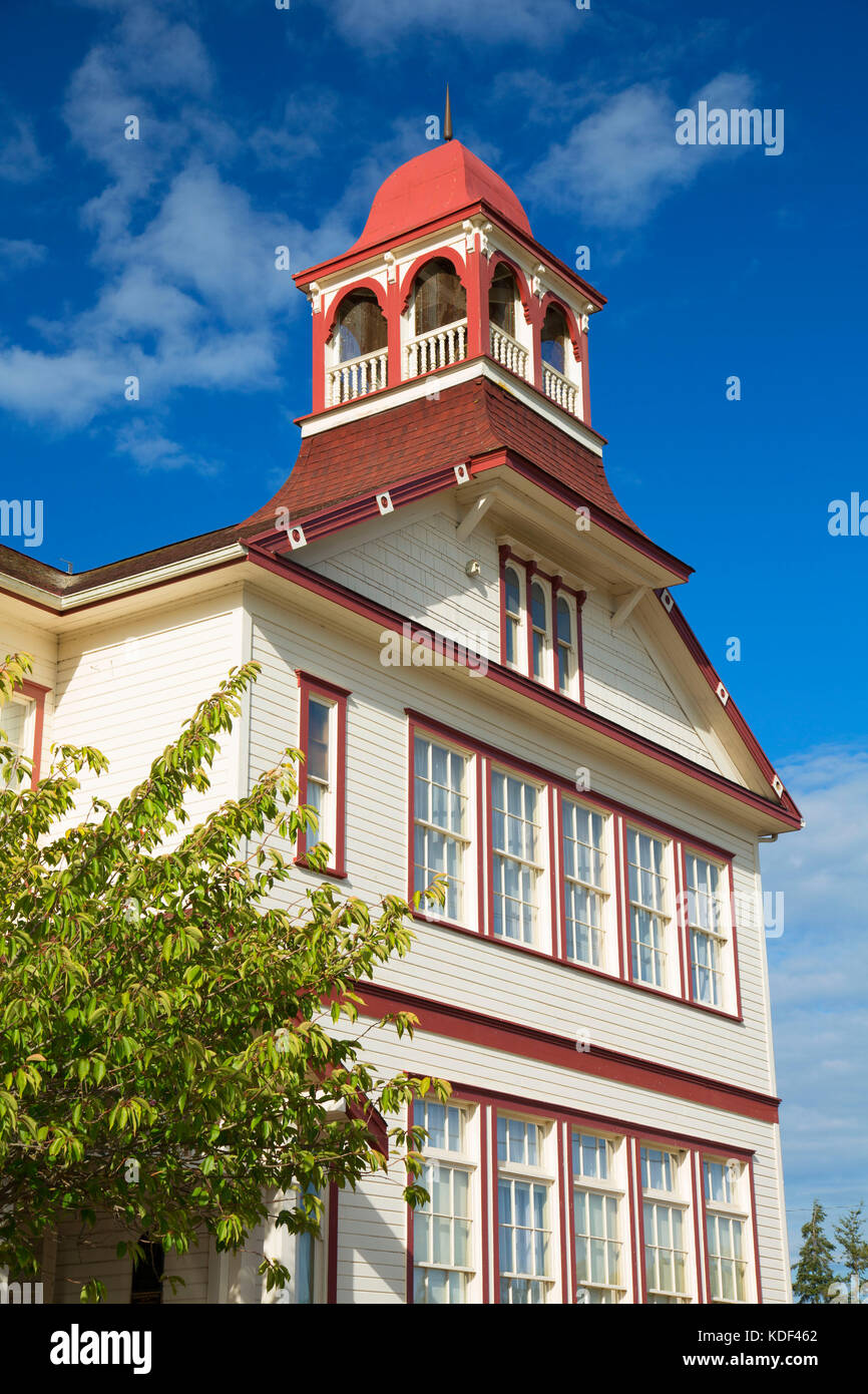 Dungeness Schulhaus, Dungeness, Clallam County, Washington Stockfoto