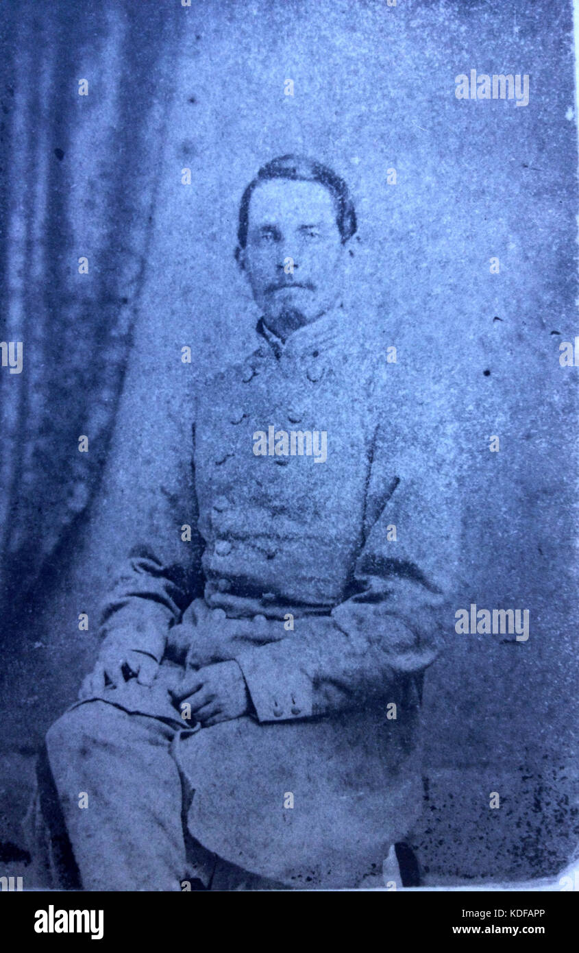 Oberstleutnant Warren Adams C.S.A Stockfoto