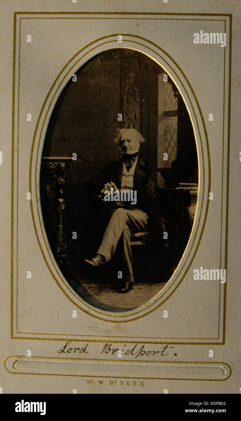 Samuel Hood, Herrn Bridport von Camille Silvy, 1862 Stockfoto