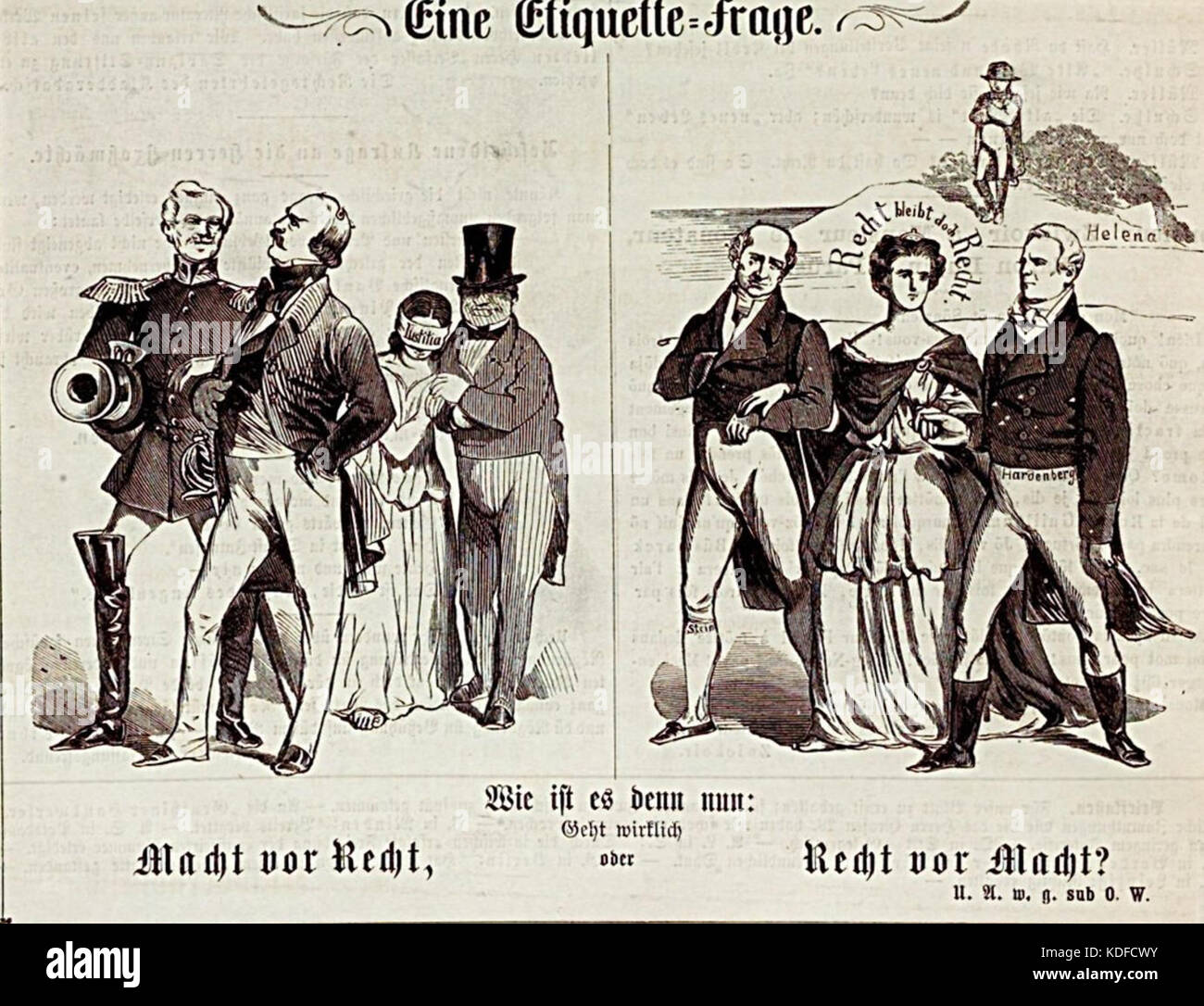 Macht Geht Vor Recht Stockfoto