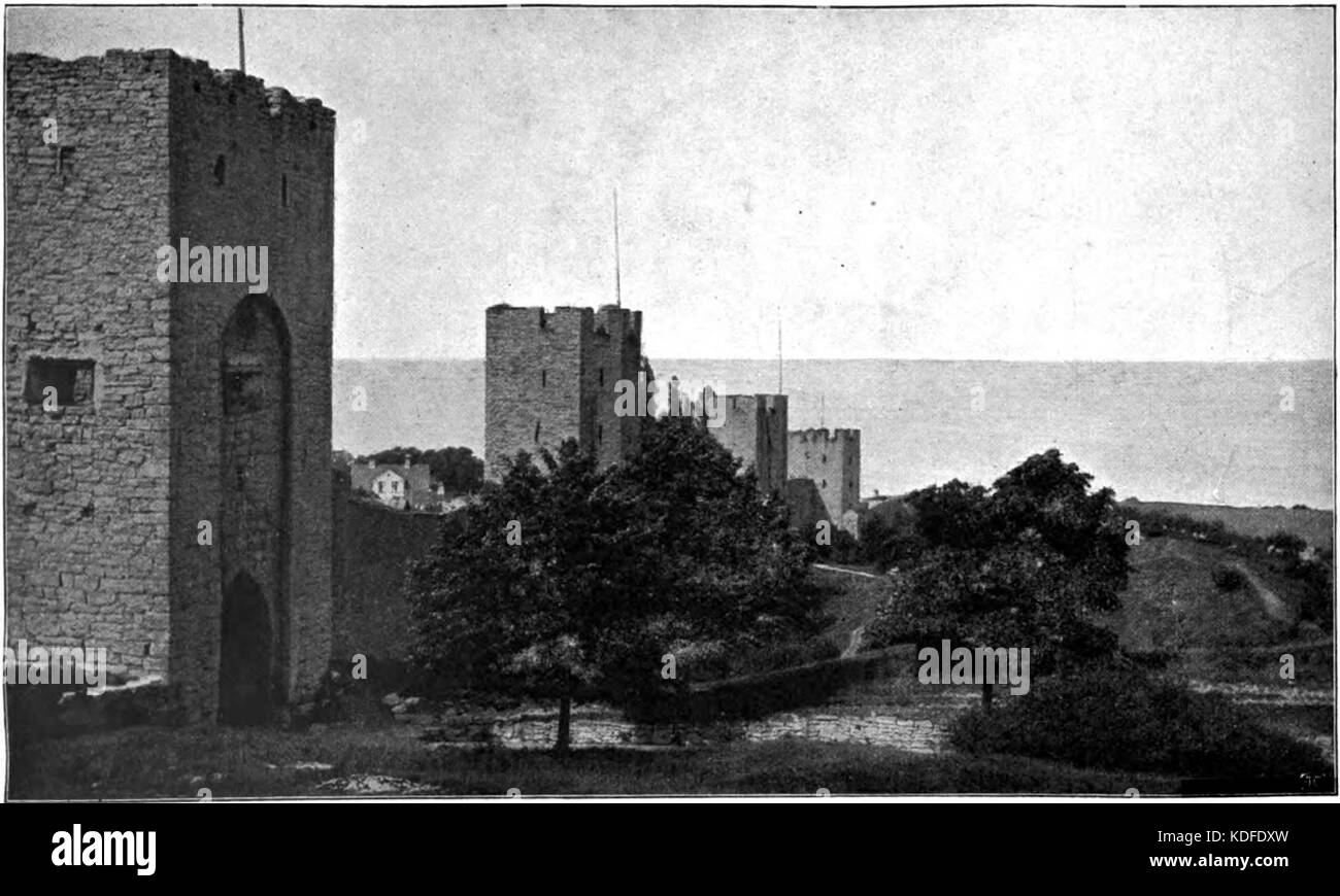 Nils Holgersson Band 1 Norra delen av Visby ringmur Stockfoto