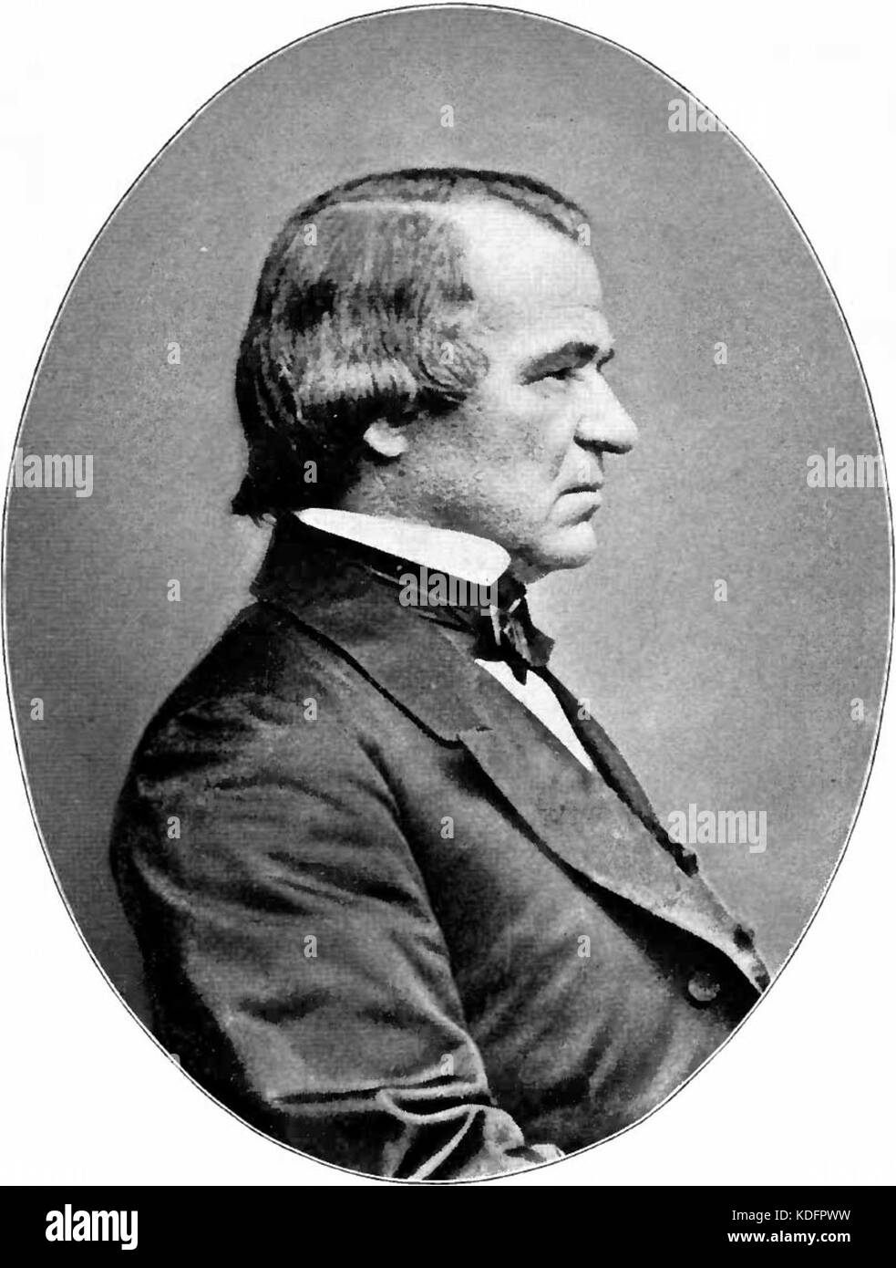 Präsidenten Andrew Johnson Stockfoto