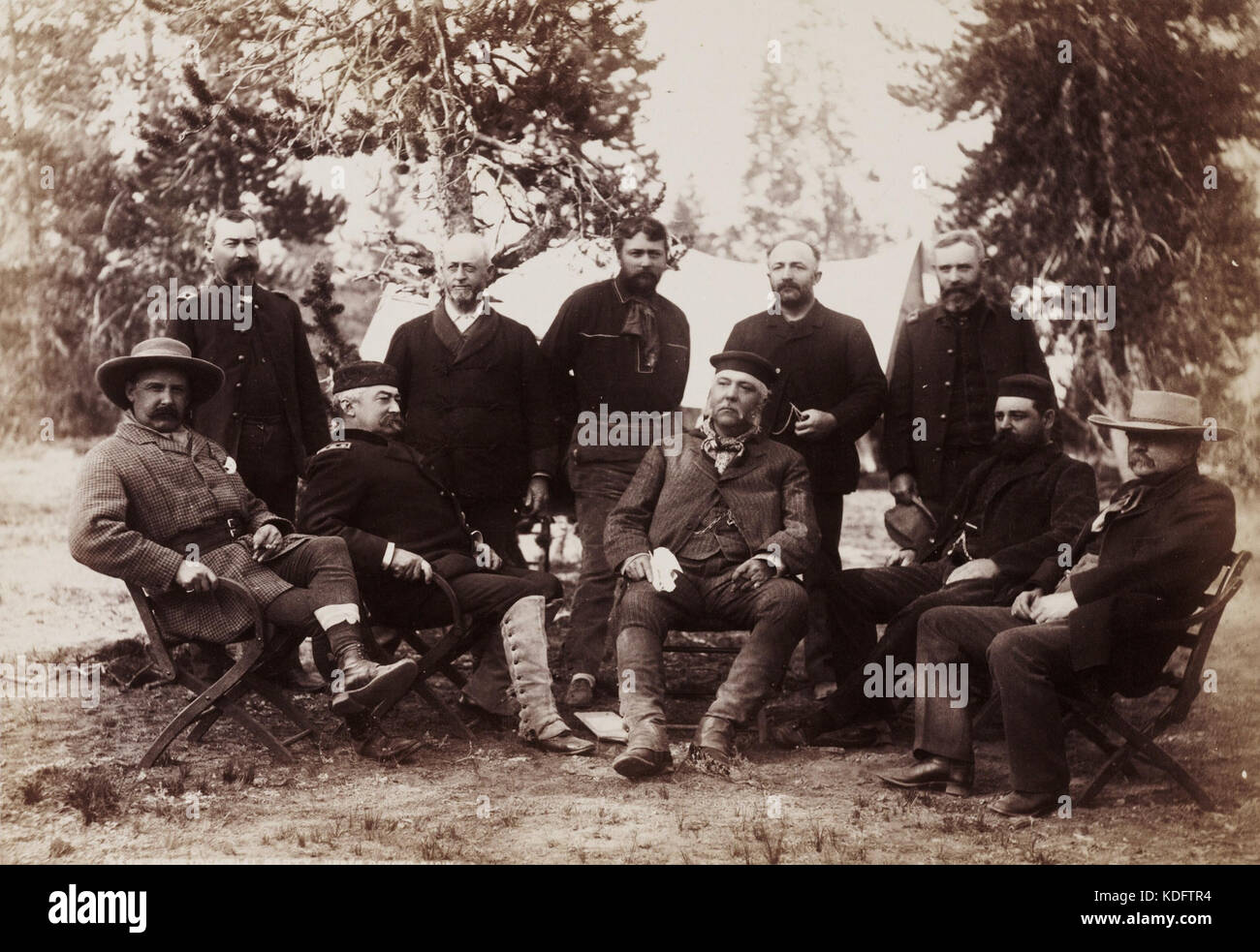 Präsident Chester A. Arthur Yellowstone National Park Expedition 1883 Stockfoto
