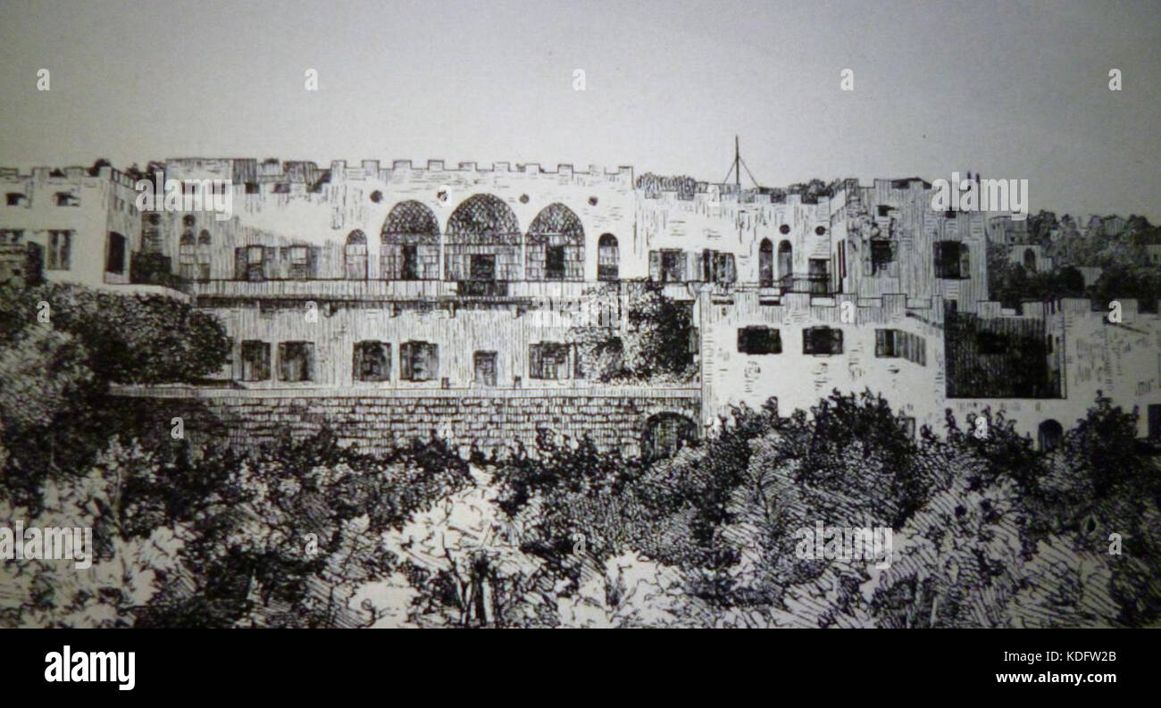 Kaiserswerth diakonissen Gebäude aus dem 19. Jahrhundert Beirut Stockfoto