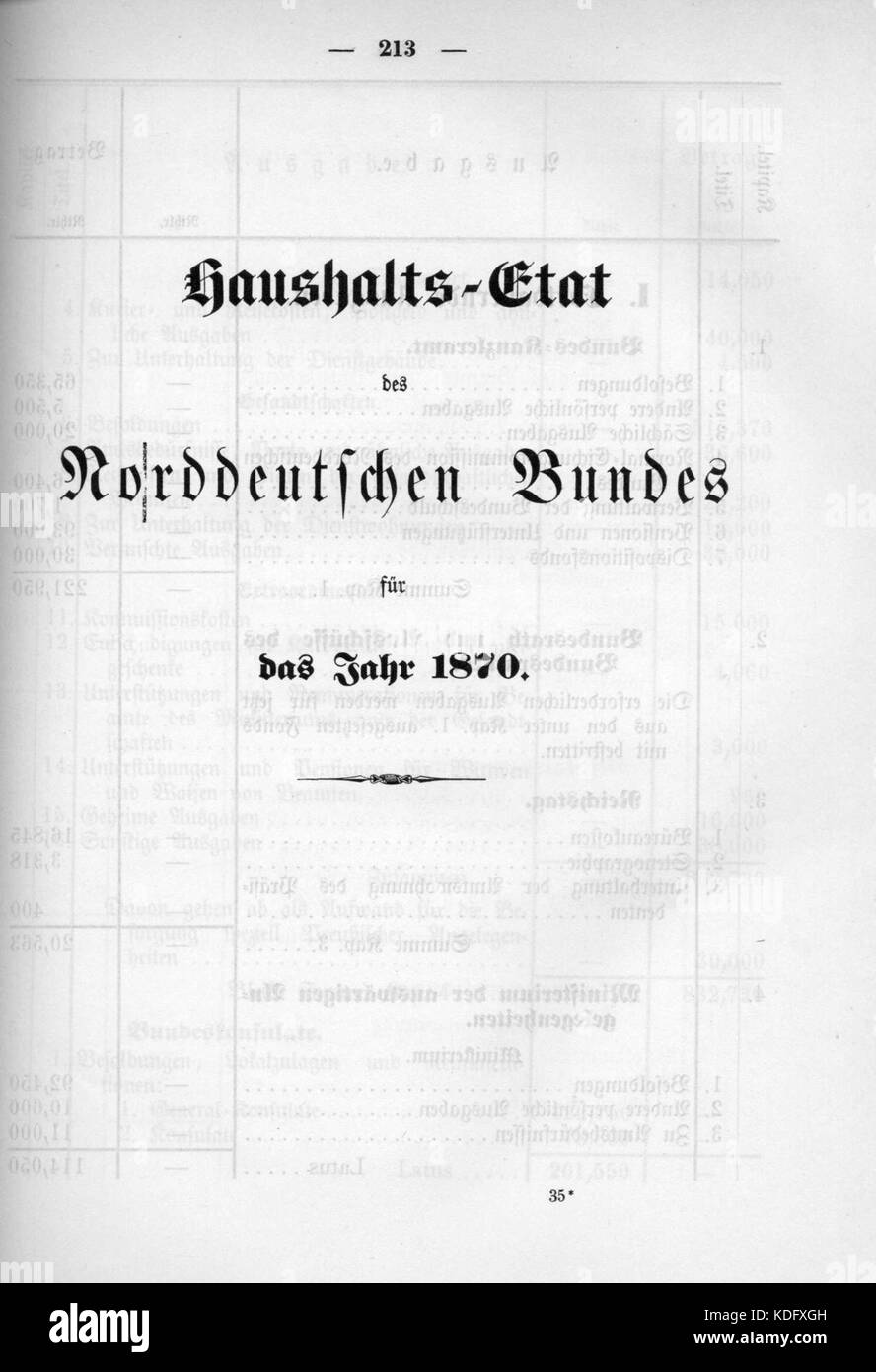 Dieses Dokument bezieht sich auf das Norddeutsche Bundesgesetzblatt, eine Publikation des Norddeutschen Bundes aus dem Jahr 1869. Es umfasst Gesetze und Rechtsakte dieser historischen politischen Einheit. Stockfoto