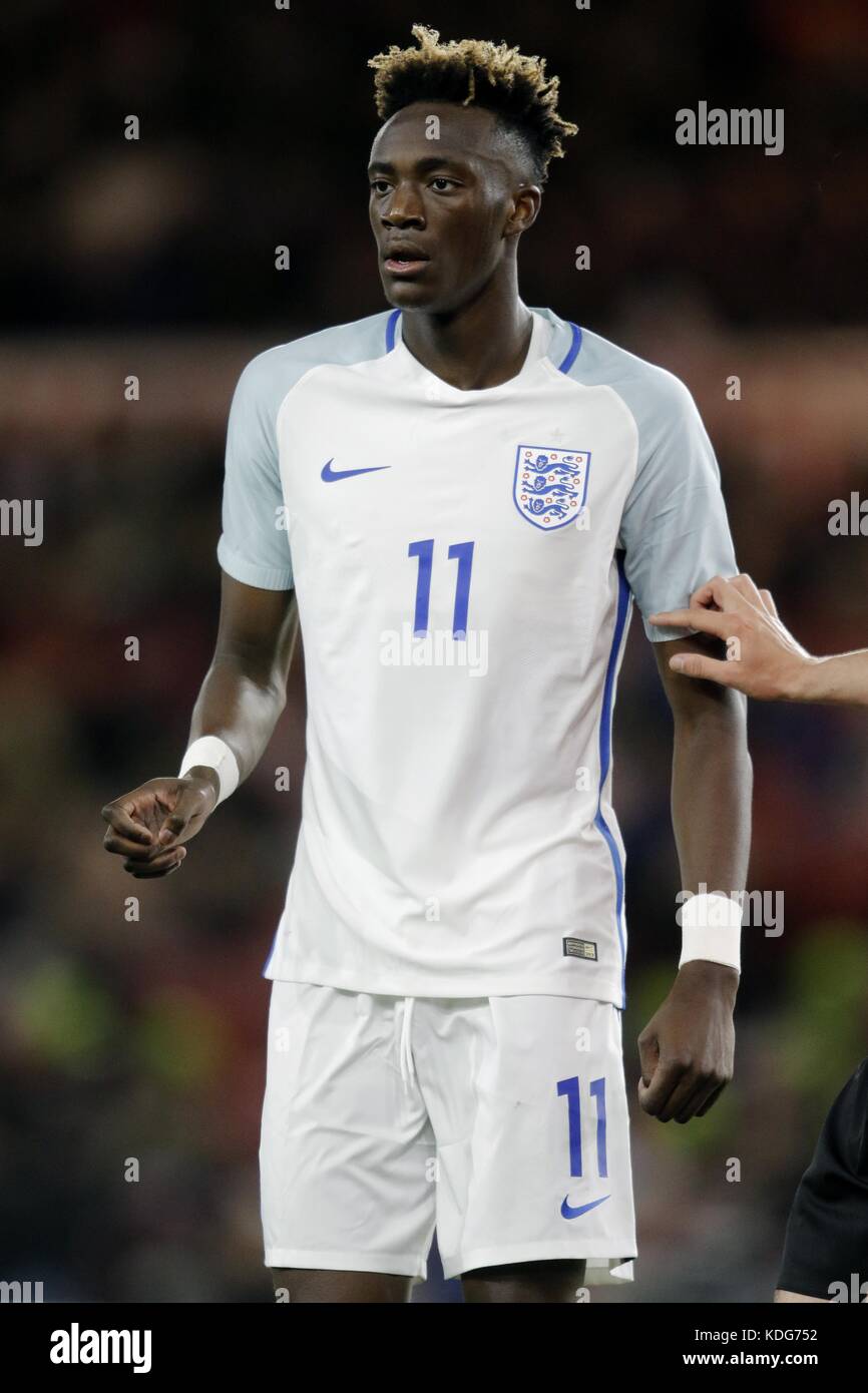 TAMMY ABRAHAM ENGLAND U21 & Swansea City FC 2017 Stockfoto