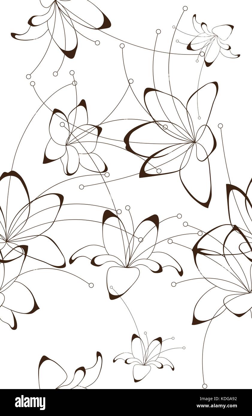 Nahtlose Hintergrund, florales Design Stock Vektor