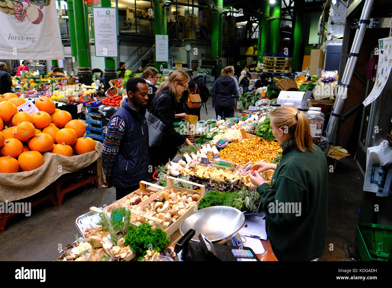 Herbst auf dem Borough Market, SE1, London, Vereinigtes Königreich Stockfoto