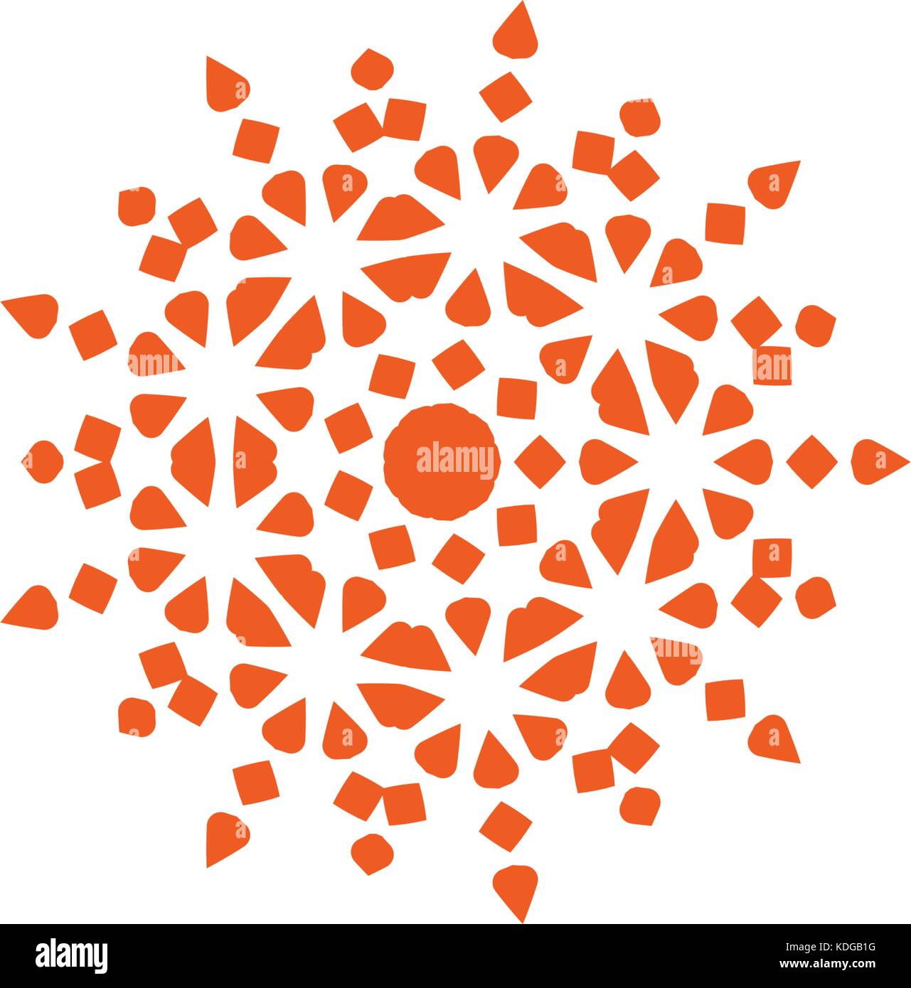 Blume Vector Linear Logo. orange Linie kunst Sonne Symbol. Überblick Garten abstrakte Symbol. Stock Vektor