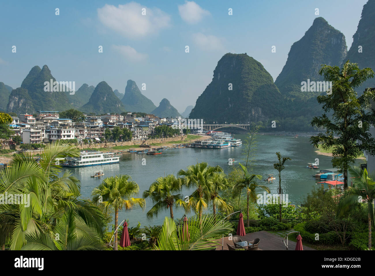 Fluss Lijiang, Guilin, Guangxi, China Stockfoto