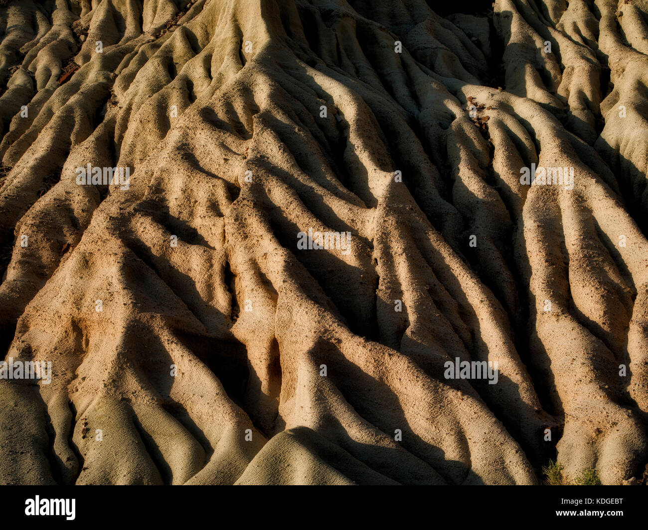 Erosion Muster in der Red Rock Canyon State Park, Kalifornien Stockfoto