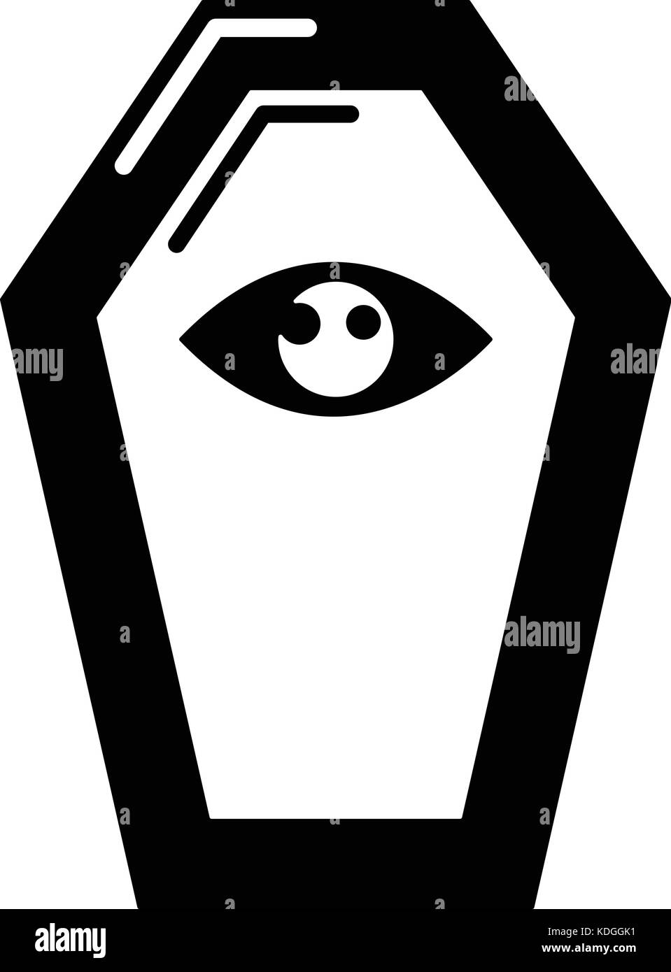 Pharao Sarg Symbol, einfachen schwarzen Stil Stock Vektor