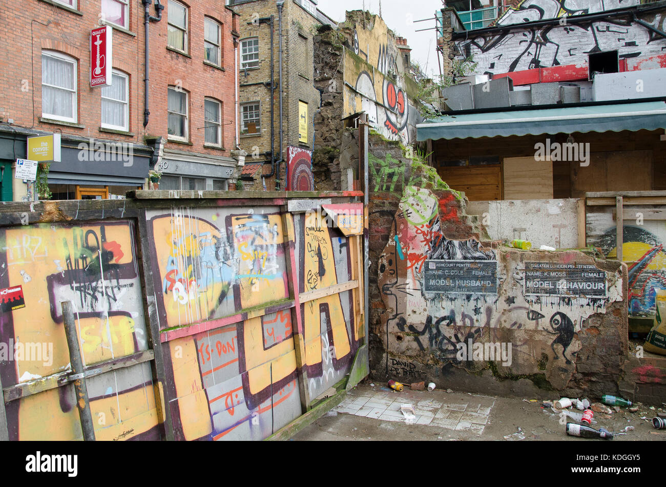 Street Fotografie um Camden Town und Bethnal Green. Stockfoto
