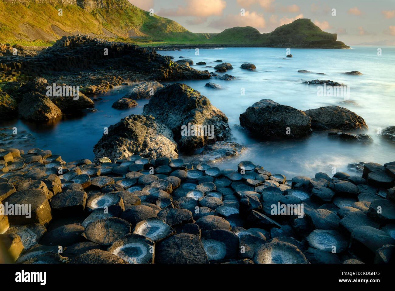 Felsformationen. Riesen Causway. Nortnern Irland Stockfoto