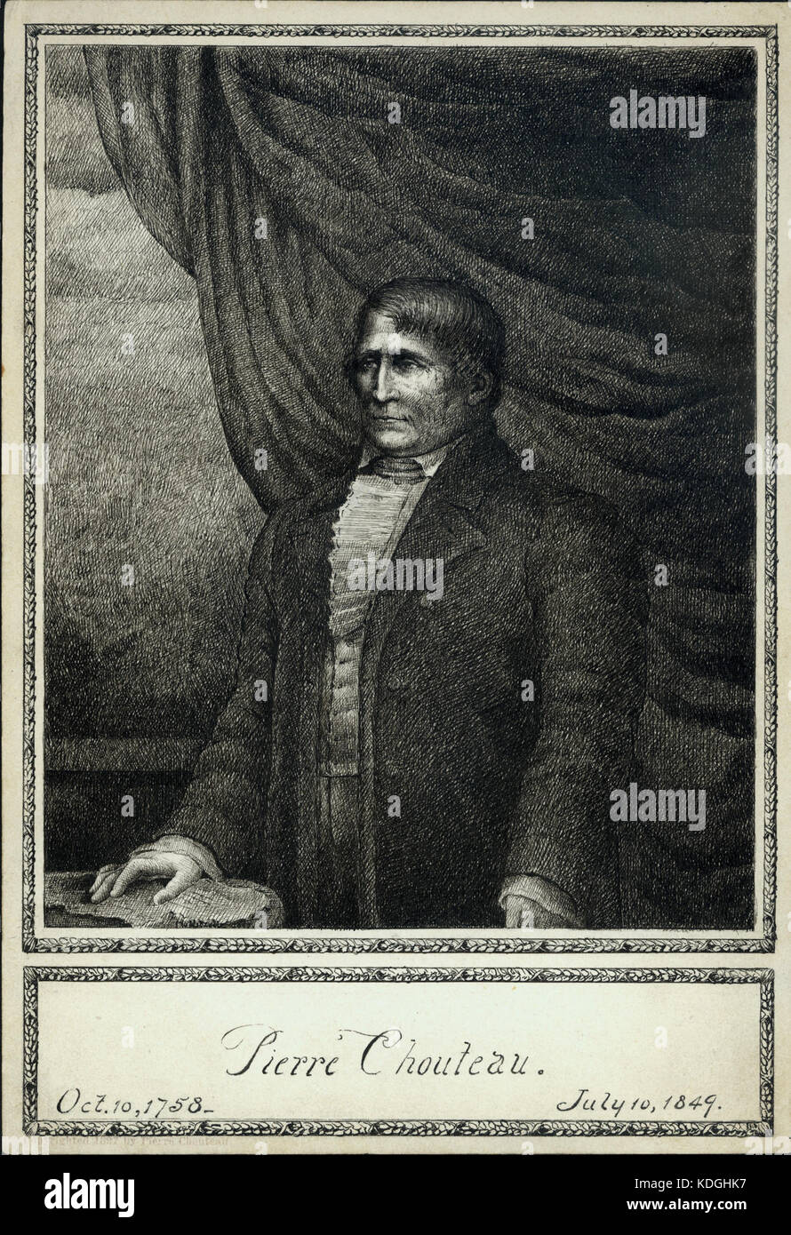 Jean Pierre Chouteau, Sr Stockfoto