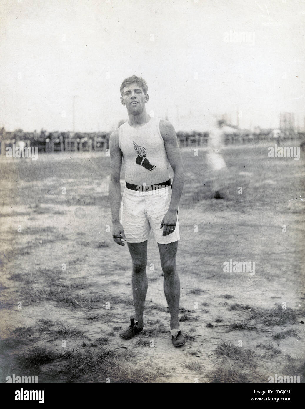 Olympischen Spiele H.L. Hillman des New York Athletic Club, Sieger des 200 Meter langen Hurdle Race, 400 Meter und 400 Meter Hürden bei den Olympischen Spielen 1904 Stockfoto