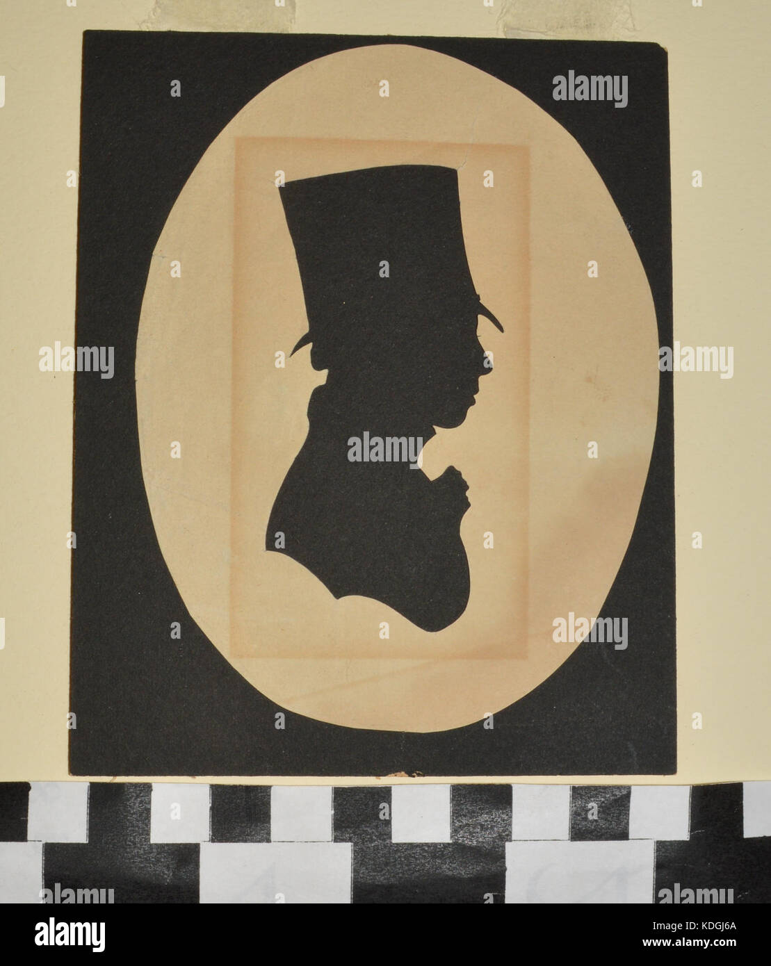 Silhouette von James Caldwell Morris Stockfoto